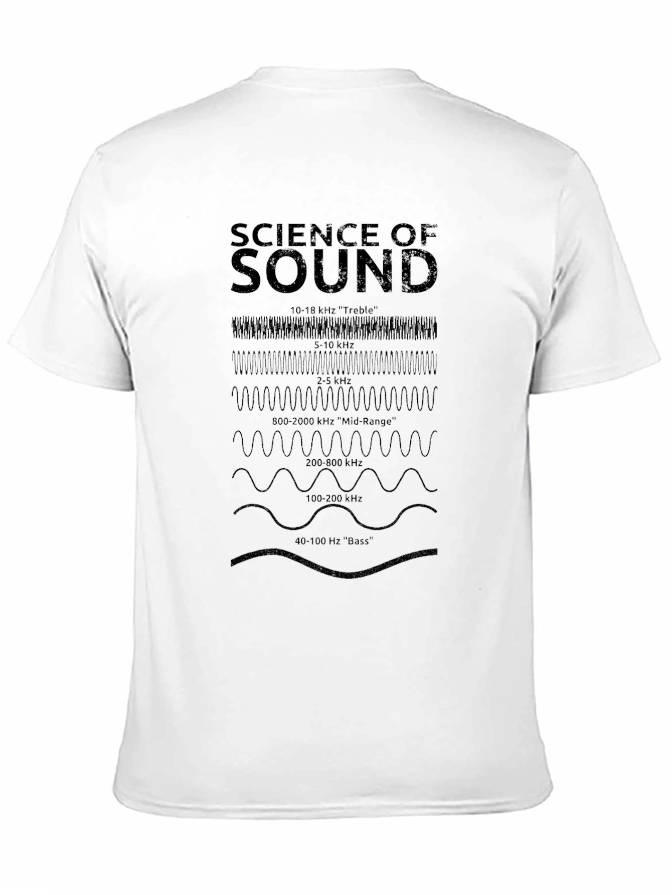 Science of Sound Frequency T-Shirt - Black