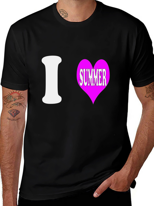 I Love Summer T-Shirt - Trendy Casual Tee