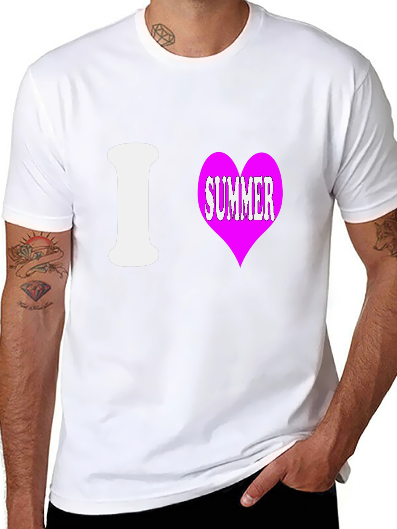 I Love Summer T-Shirt - Trendy Casual Tee