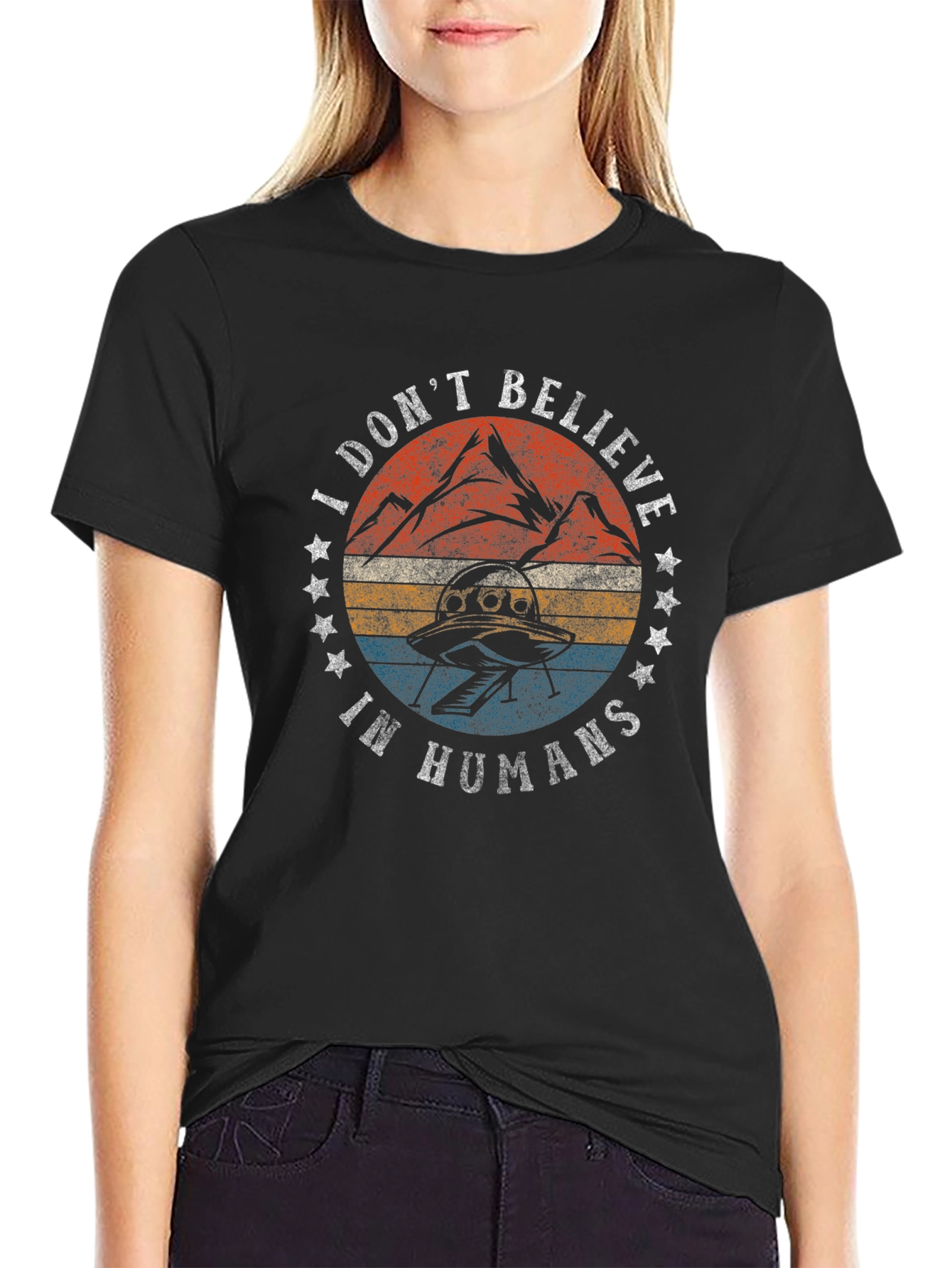 I Dont Believe In Humans Graphic Tee