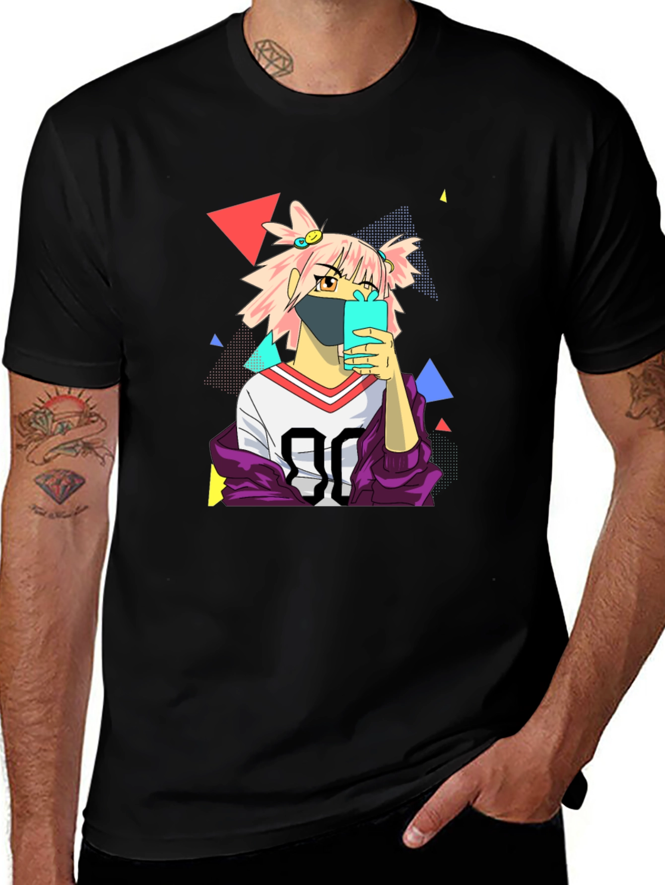Anime Style Graphic T-Shirt