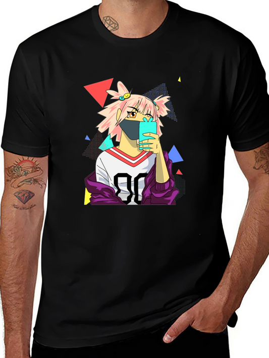 Anime Style Graphic T-Shirt