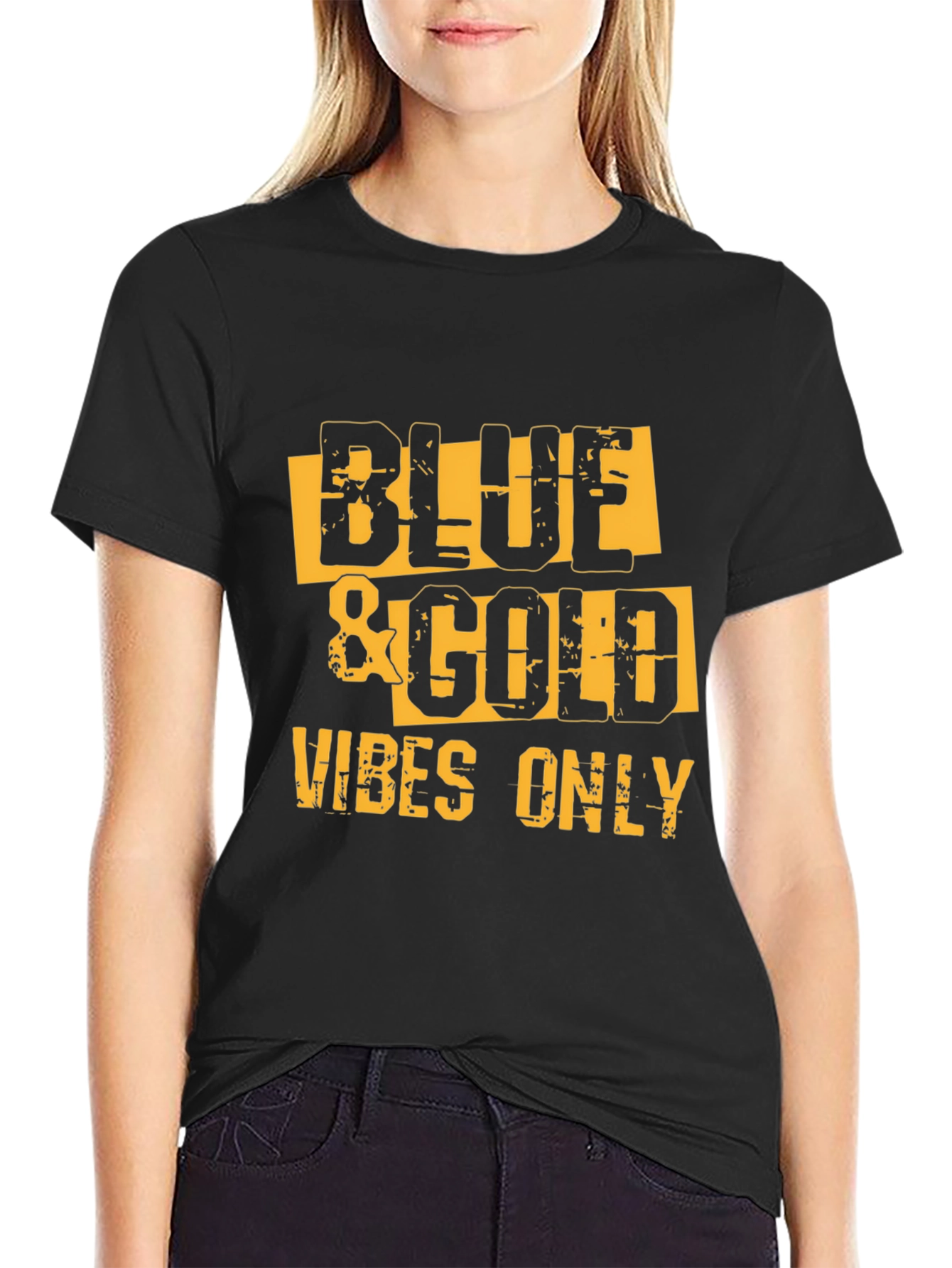 Blue & Gold Vibes Only T-Shirt