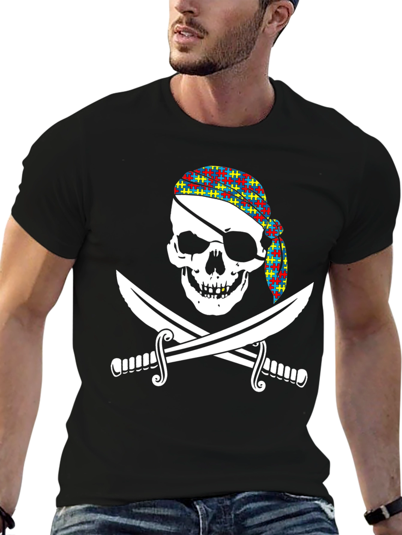 Pirate Skull & Swords Graphic Tee