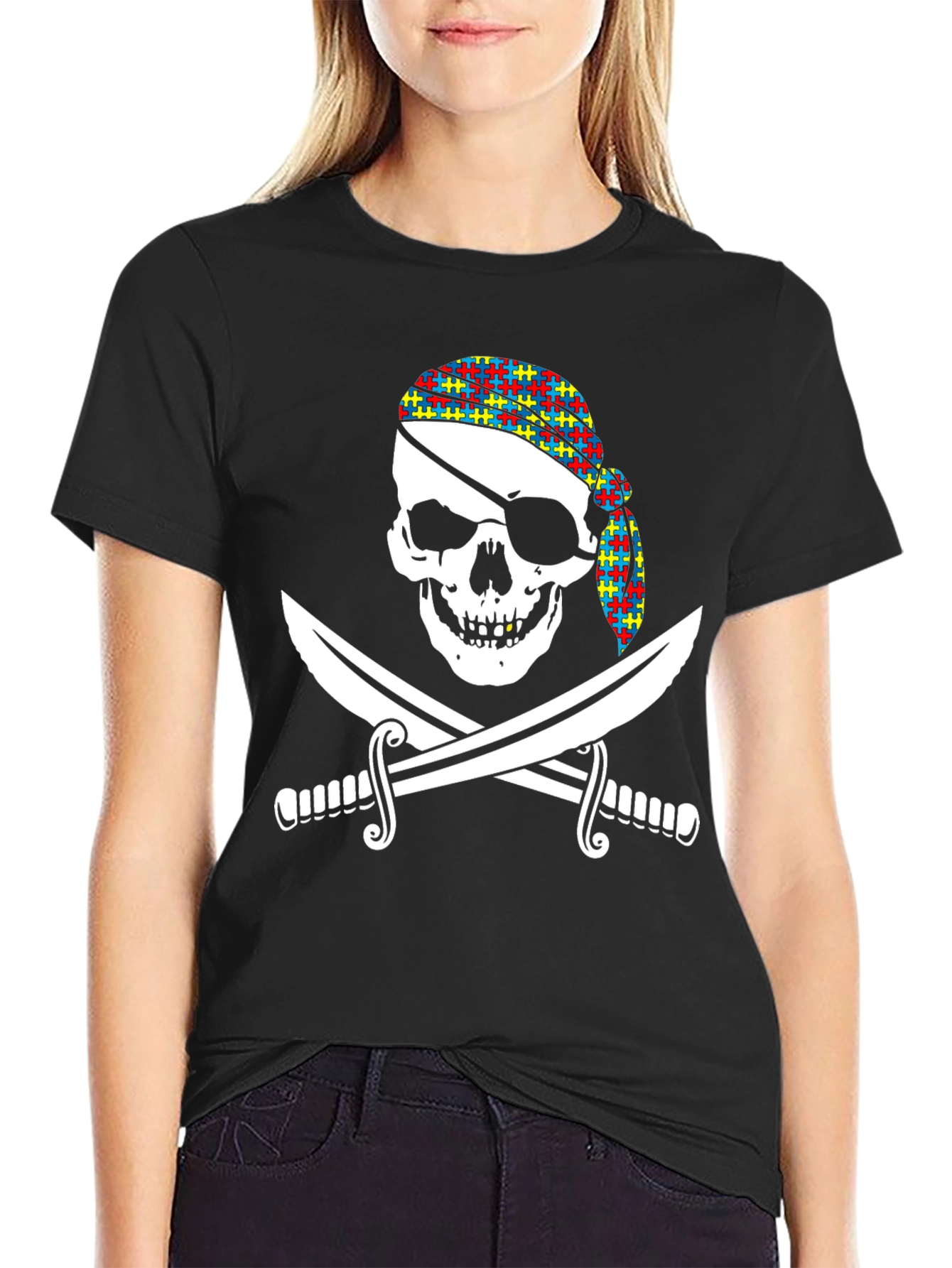 Pirate Skull & Swords Graphic Tee