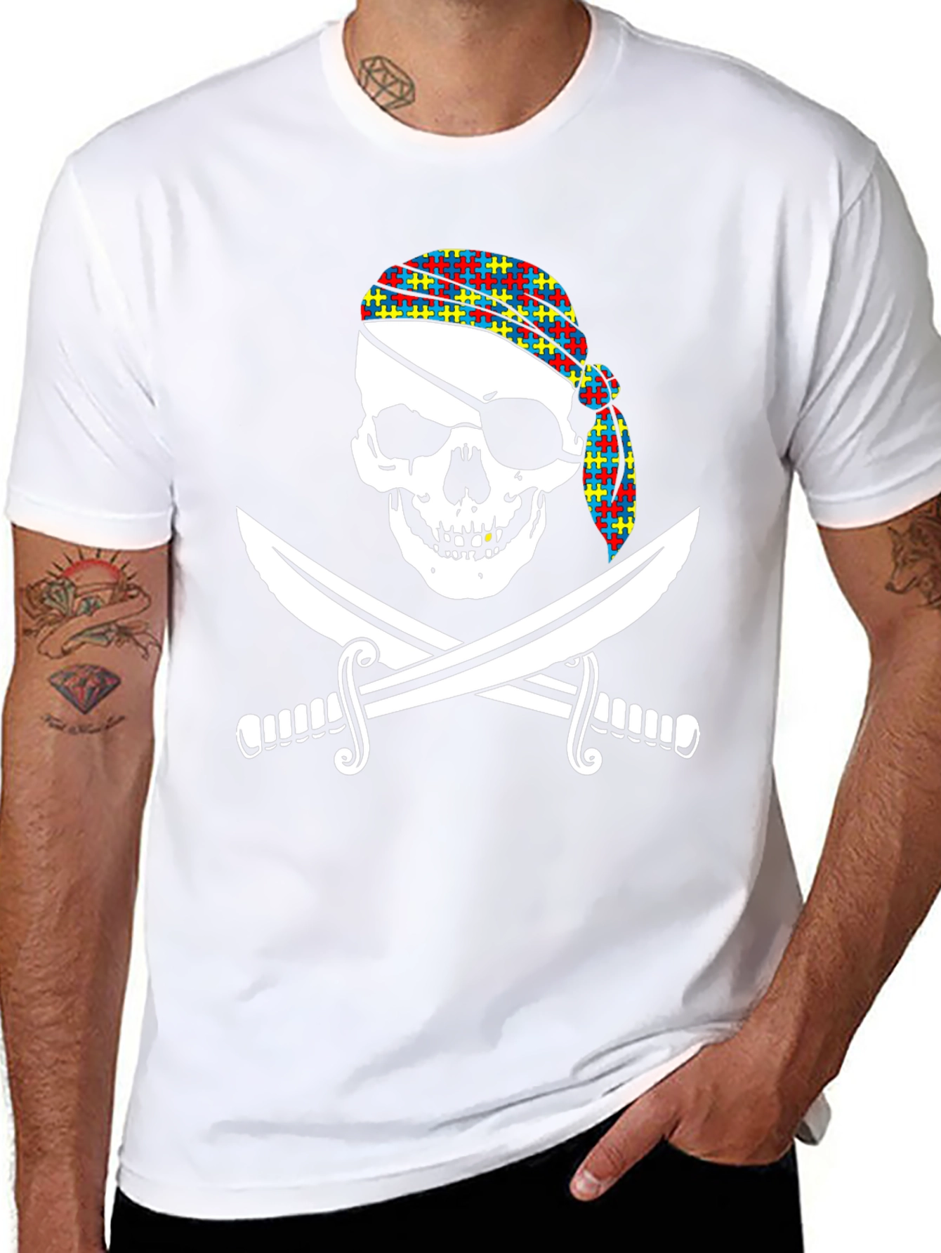 Pirate Skull & Swords Graphic Tee