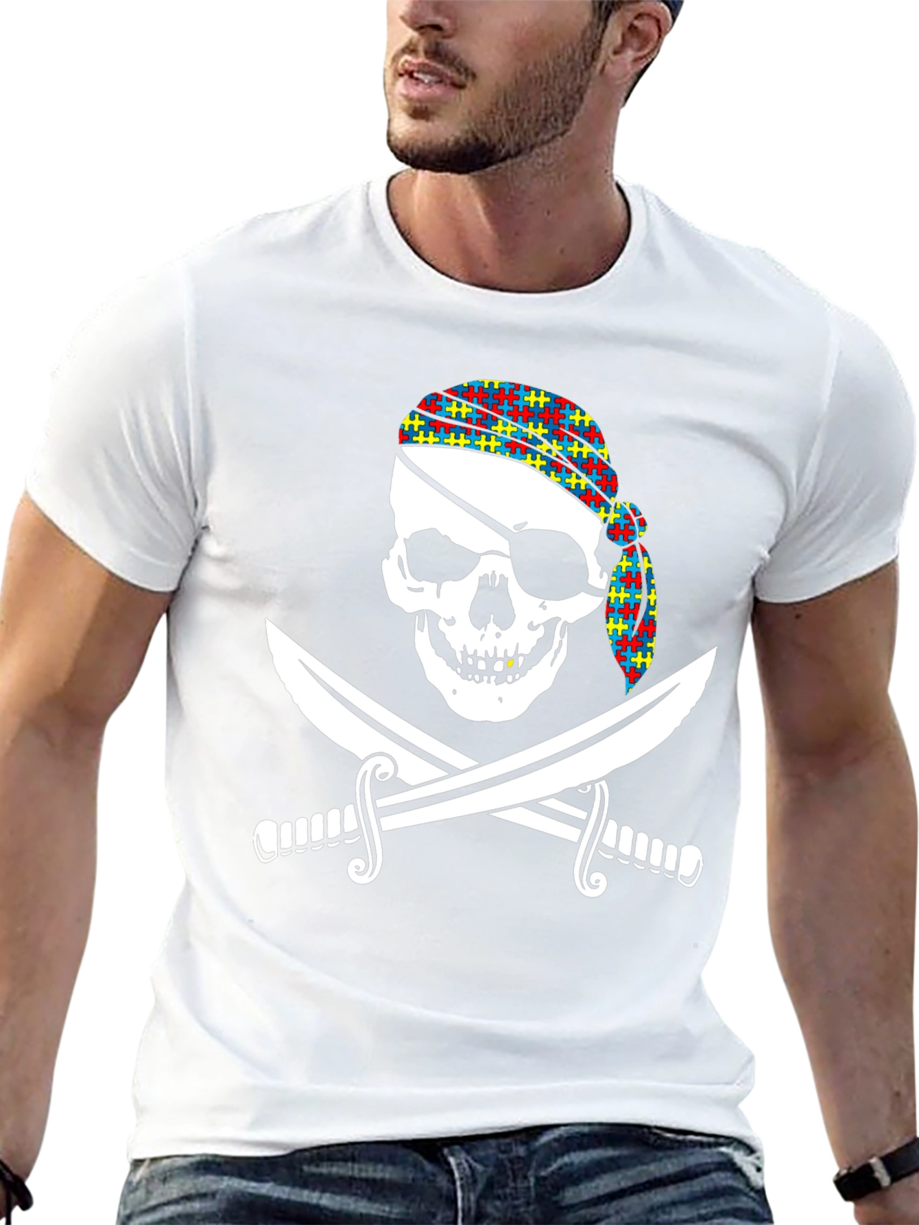 Pirate Skull & Swords Graphic Tee