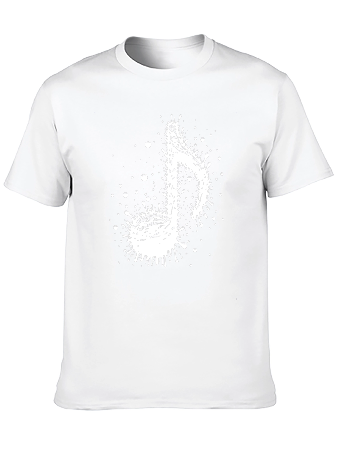 Musical Note Graphic Tee - Stylish Black T-Shirt