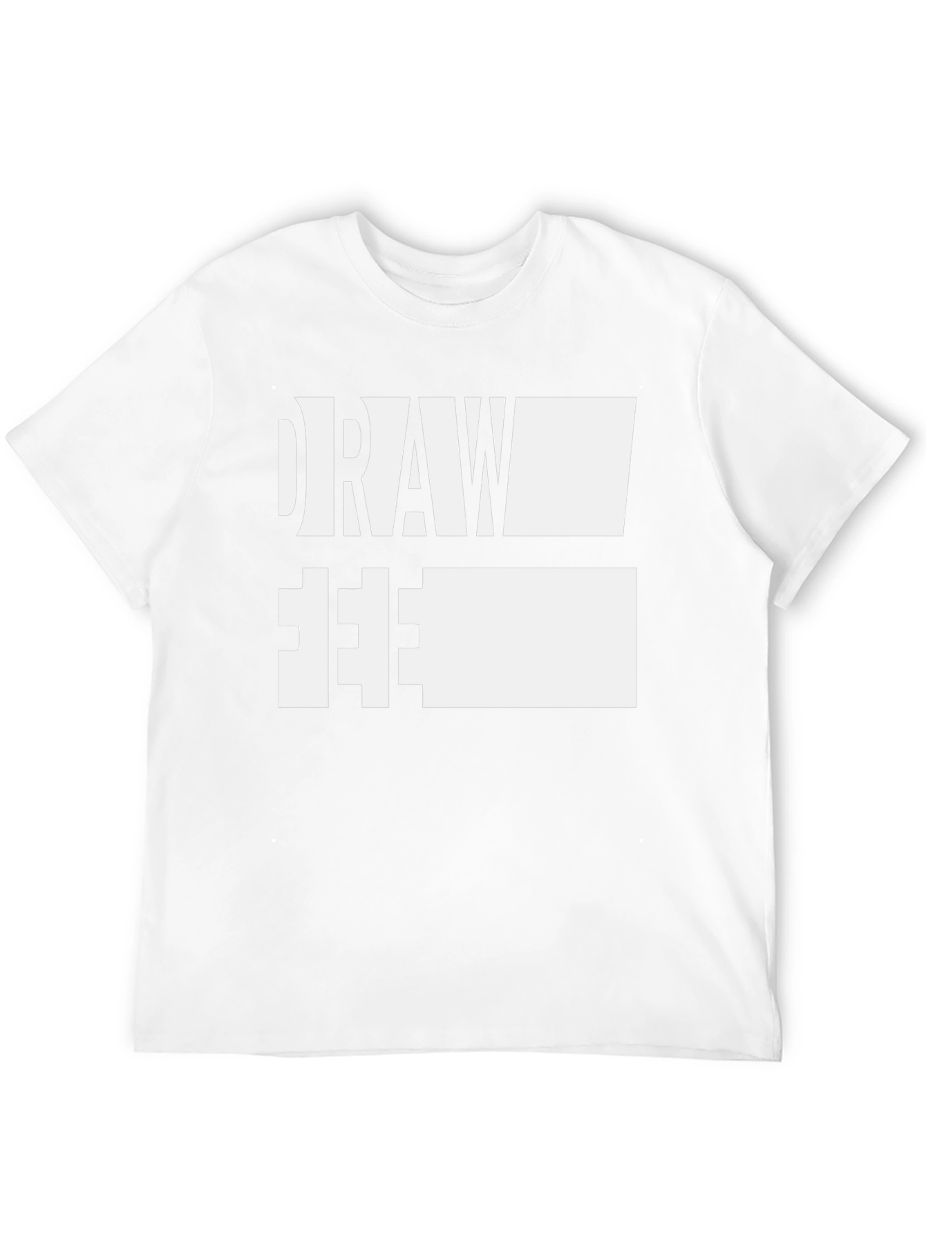Draw Free Tee - Artistic Expression Black Cotton T-Shirt