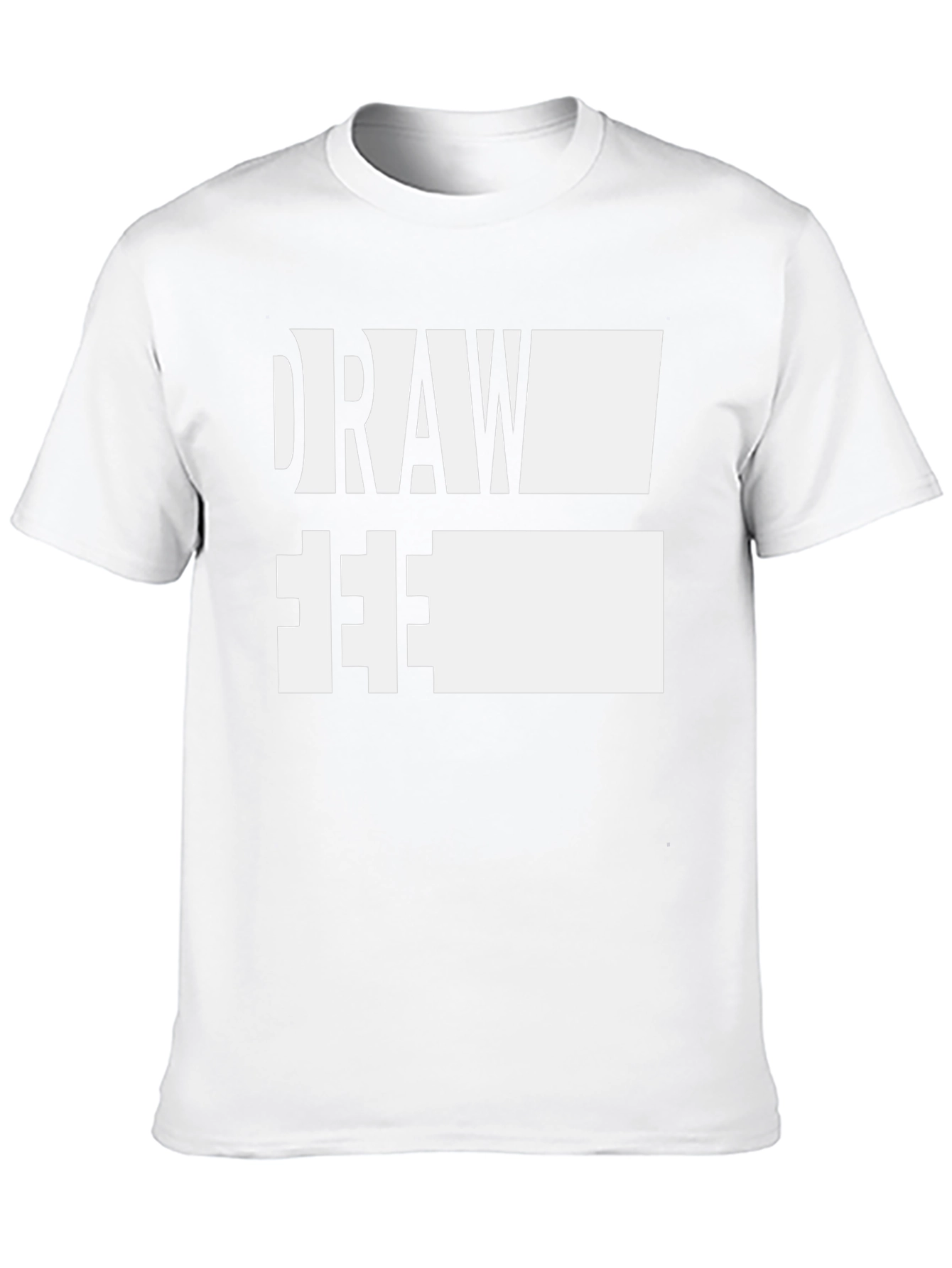 Draw Free Tee - Artistic Expression Black Cotton T-Shirt