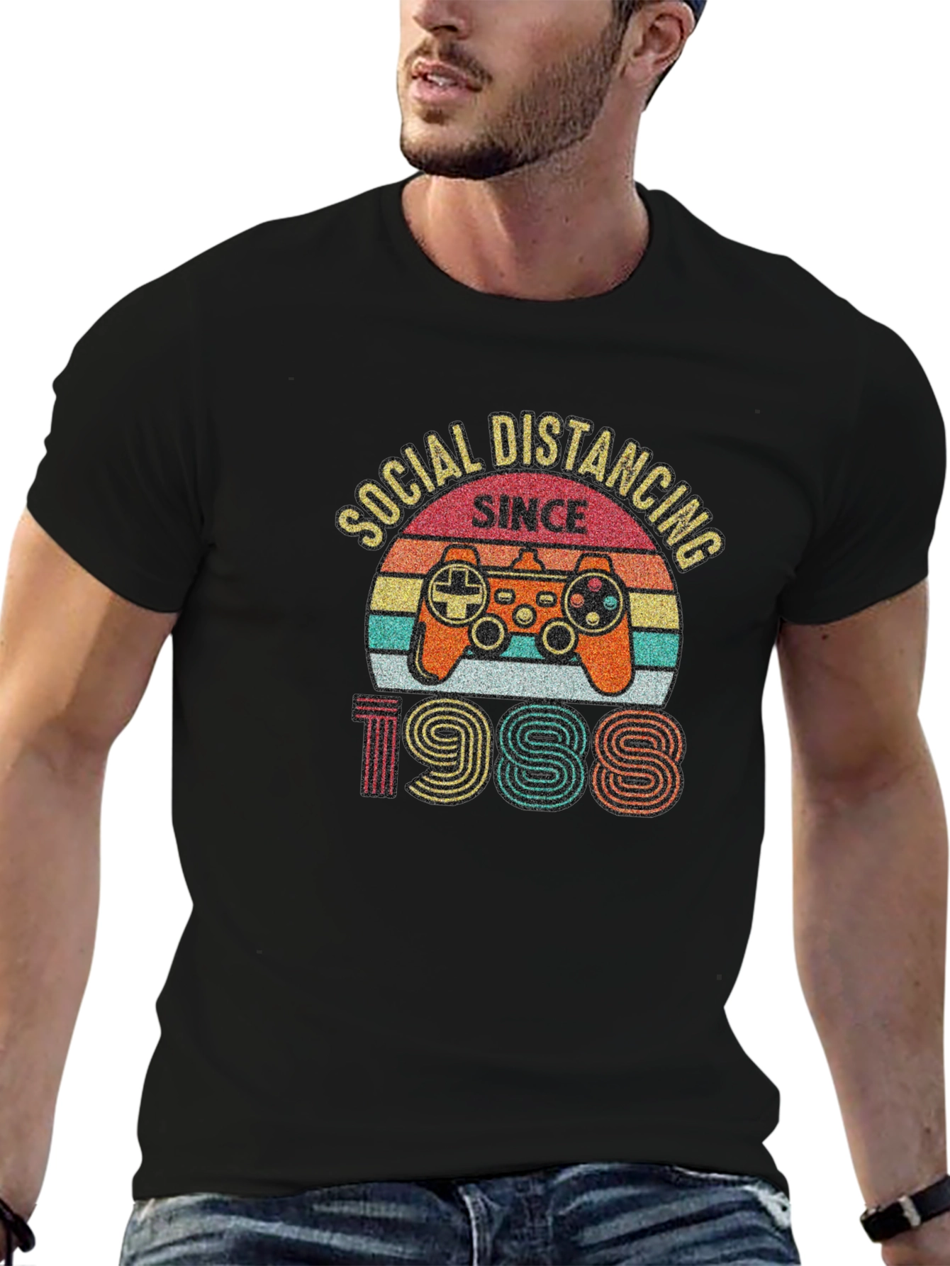Social Distancing Since 1988 Gamer T-Shirt