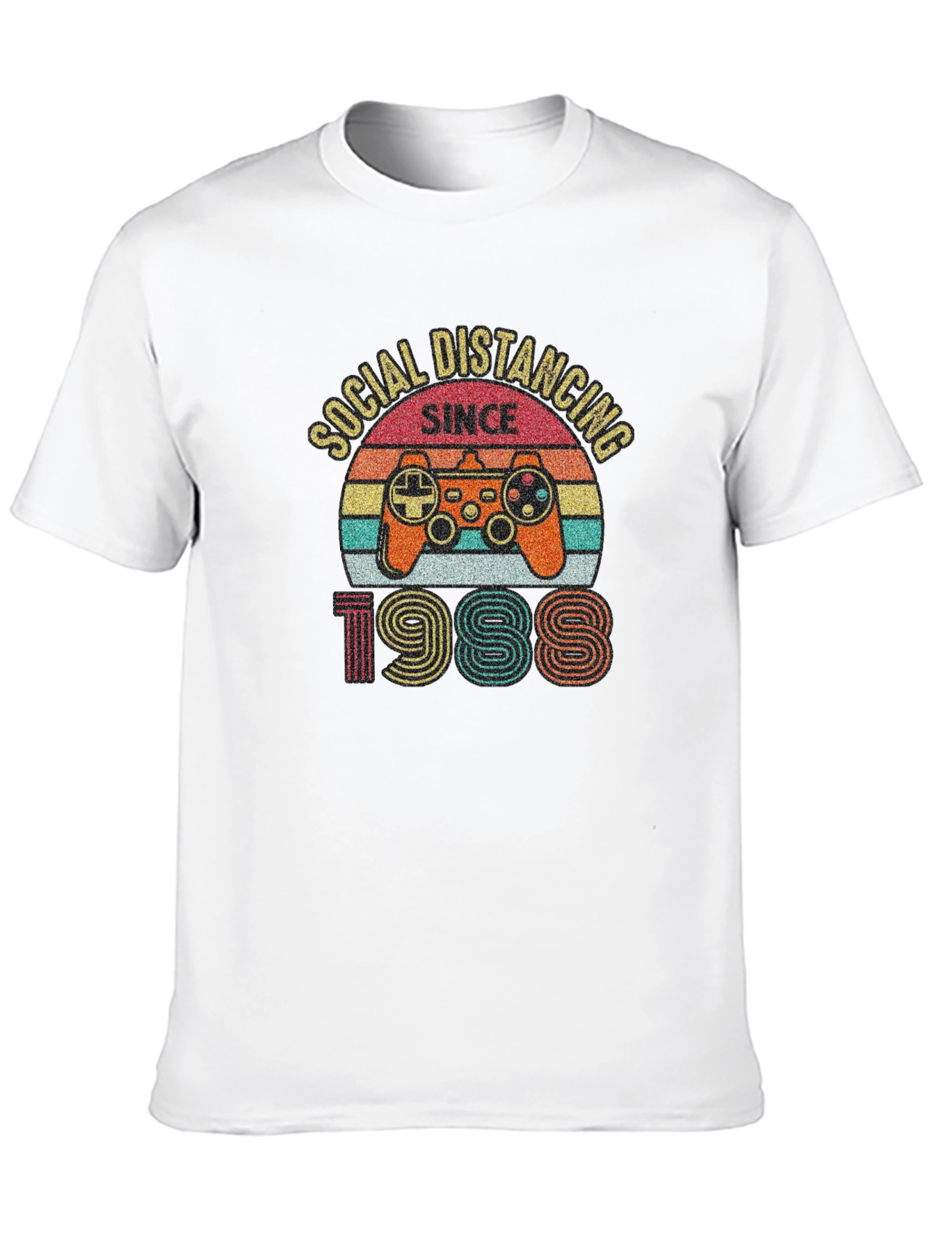 Social Distancing Since 1988 Gamer T-Shirt