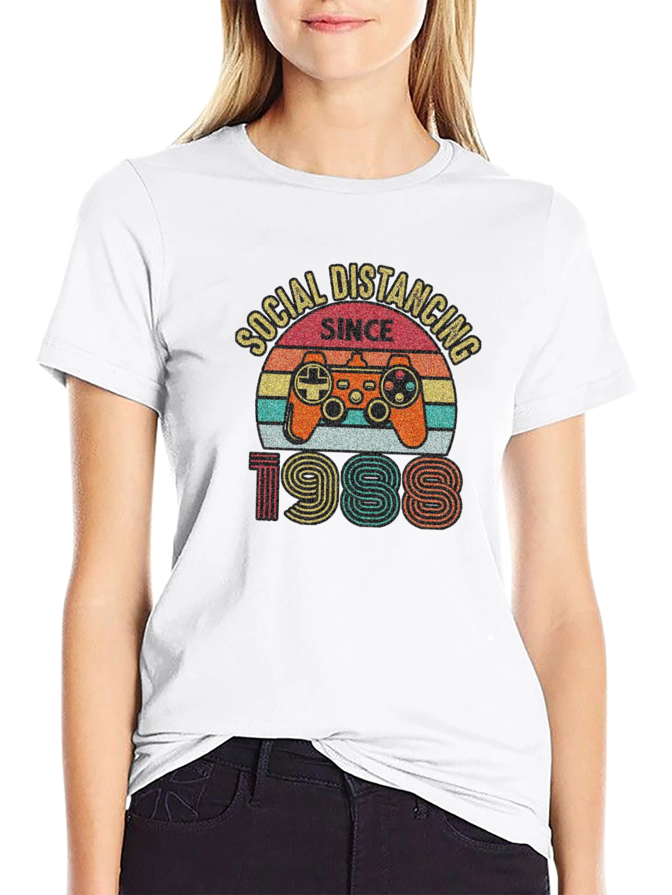 Social Distancing Since 1988 Gamer T-Shirt