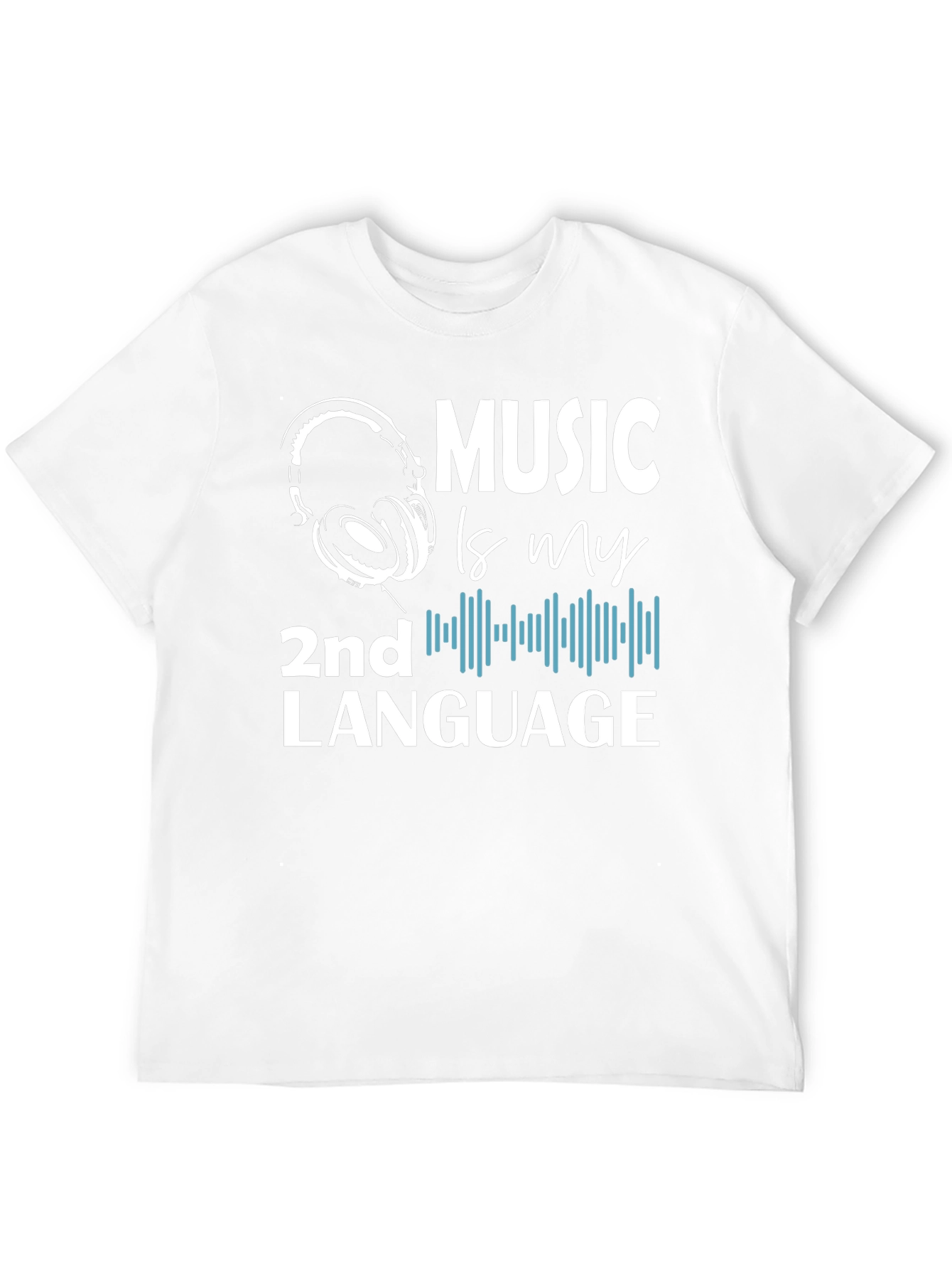 Music is My 2nd Language Graphic T-Shirt