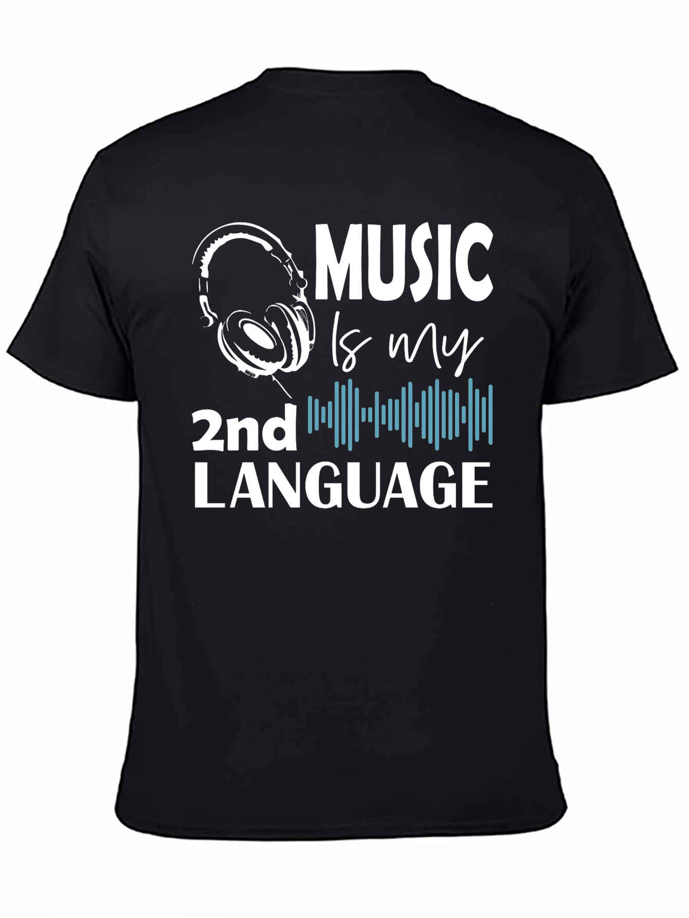Music is My 2nd Language Graphic T-Shirt