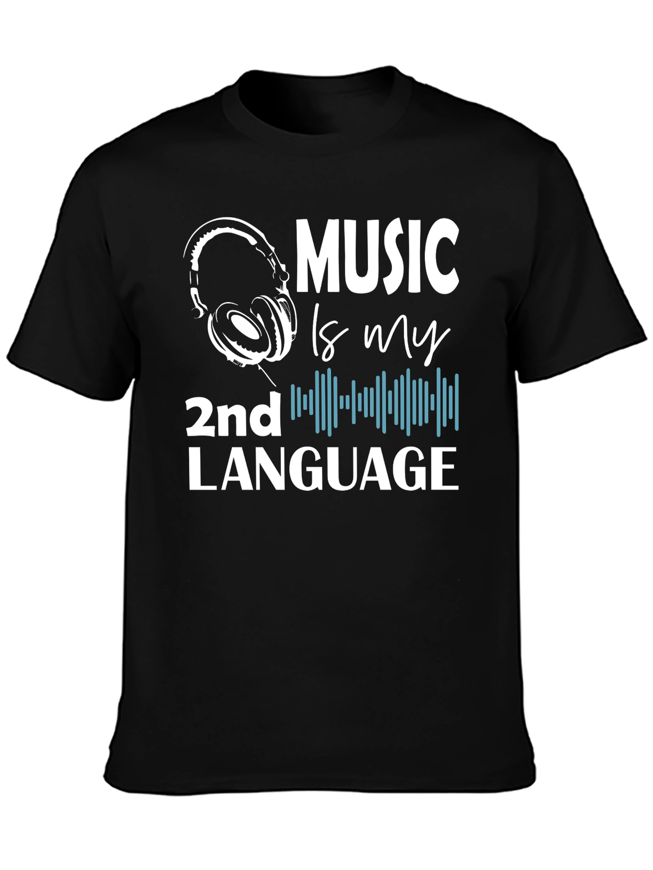 Music is My 2nd Language Graphic T-Shirt