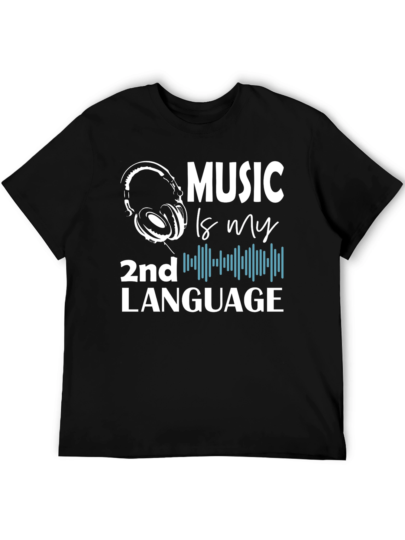 Music is My 2nd Language Graphic T-Shirt
