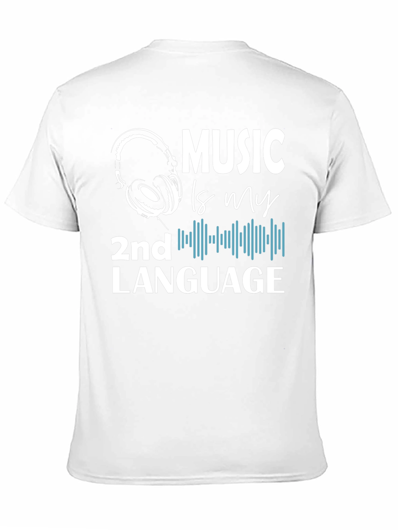 Music is My 2nd Language Graphic T-Shirt