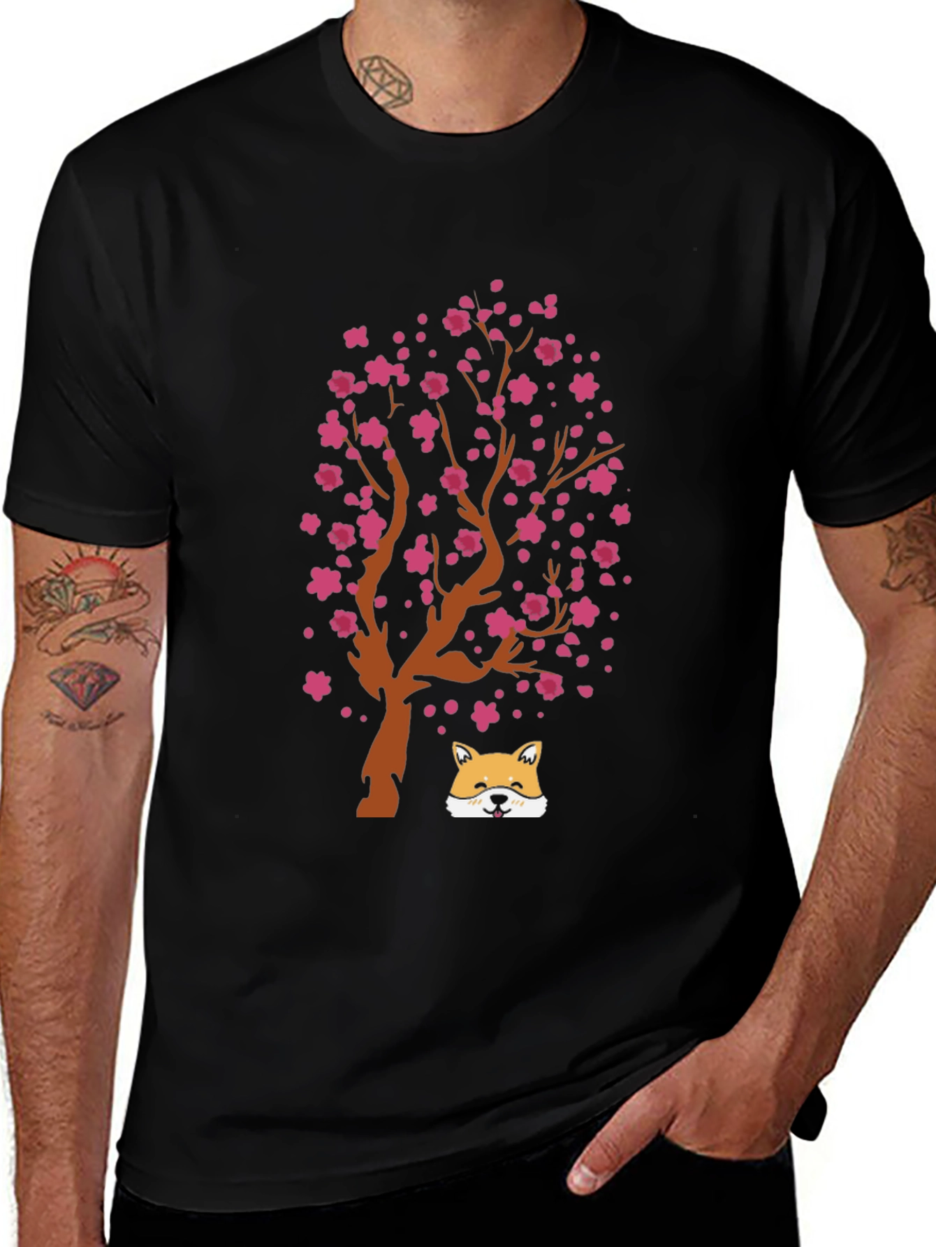 Cherry Blossom Dog T-Shirt