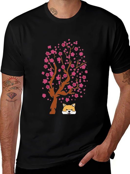 Cherry Blossom Dog T-Shirt