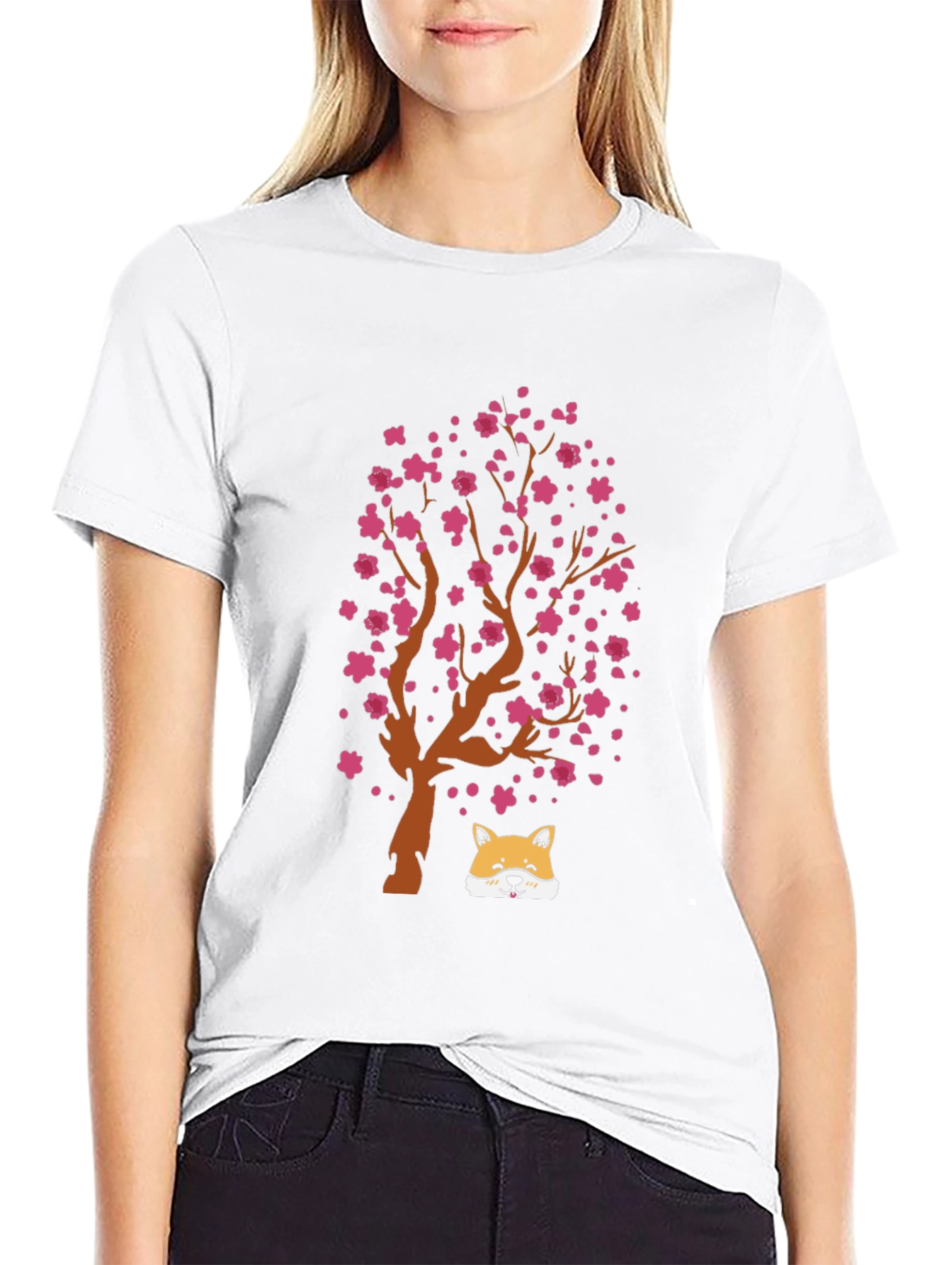 Cherry Blossom Dog T-Shirt