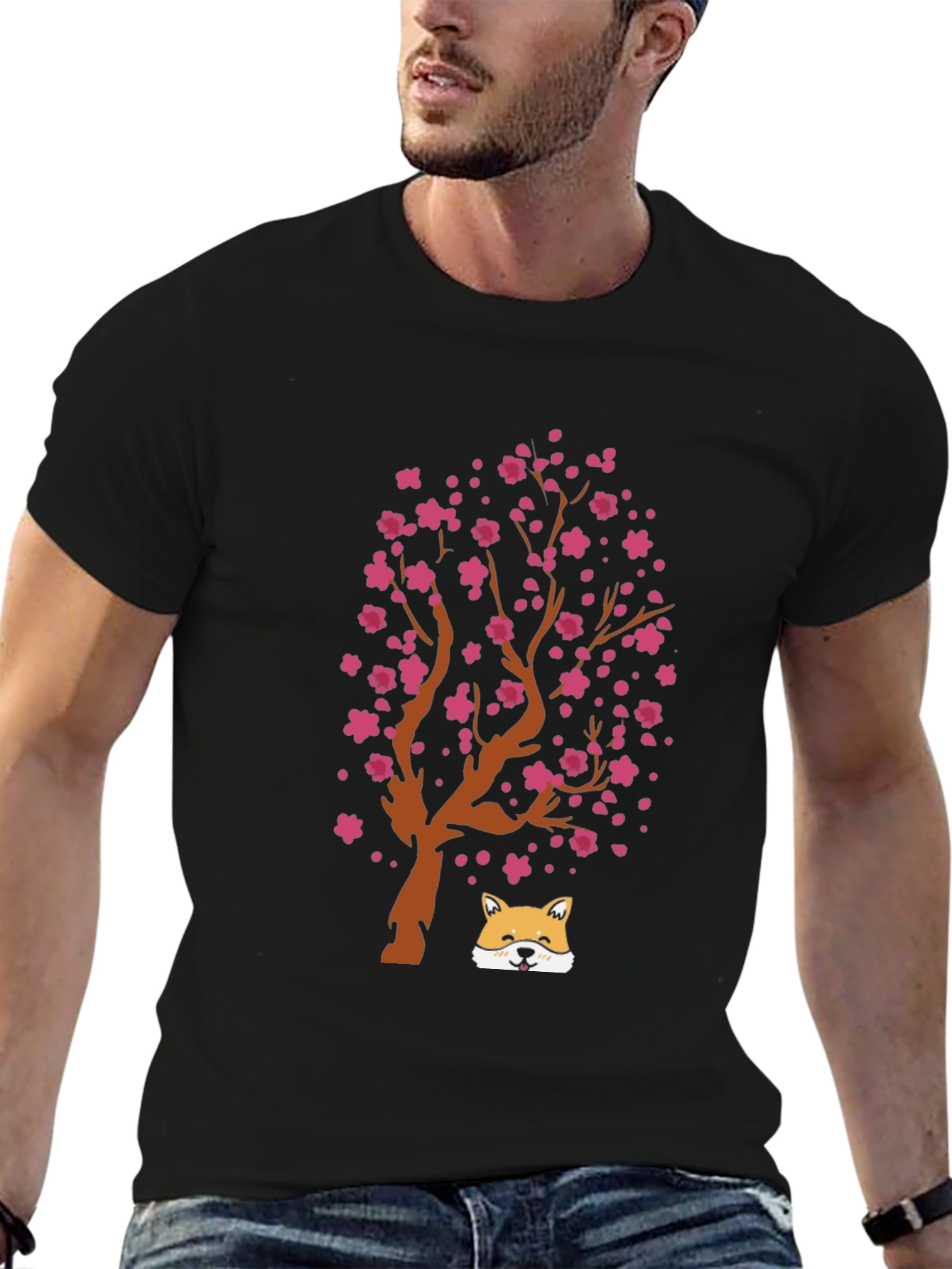 Cherry Blossom Dog T-Shirt