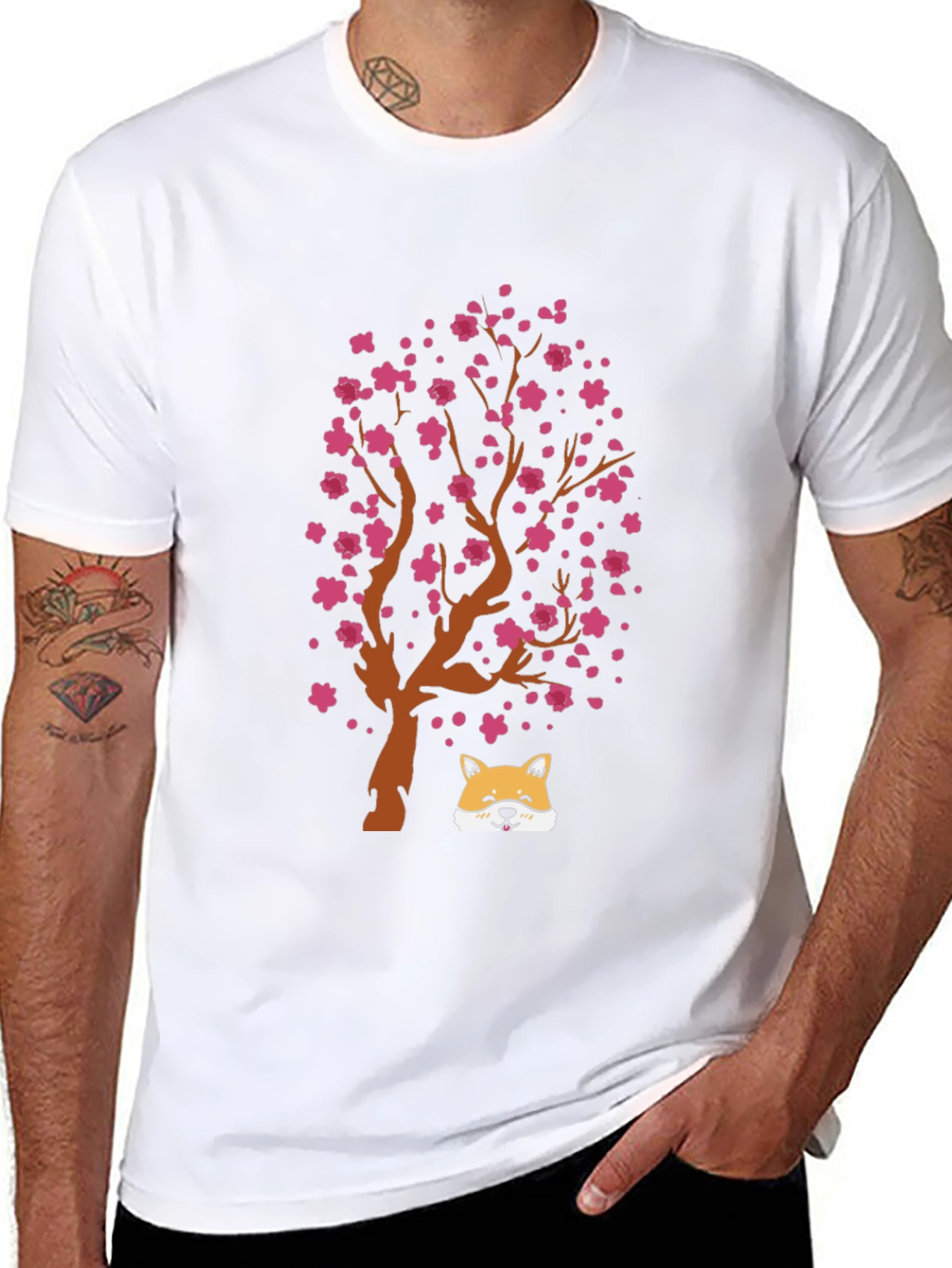 Cherry Blossom Dog T-Shirt