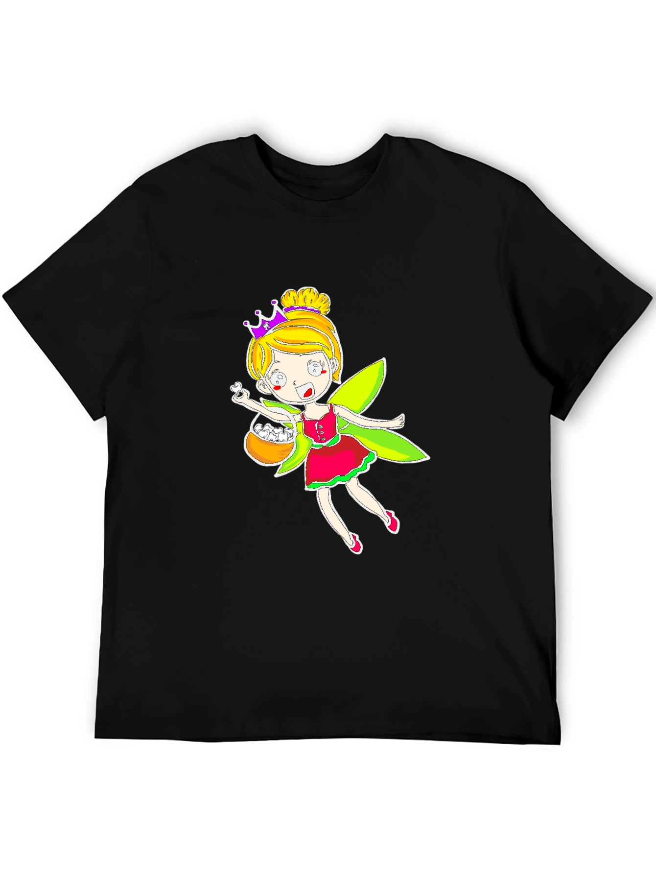 Fairy Graphic Tee - Whimsical Black T-Shirt