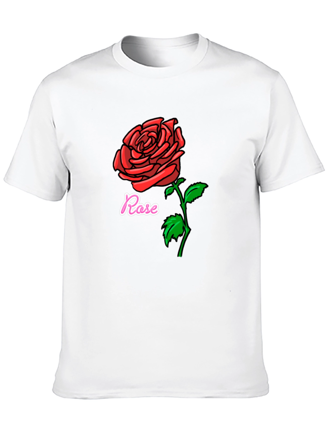 Rose Graphic Black T-Shirt