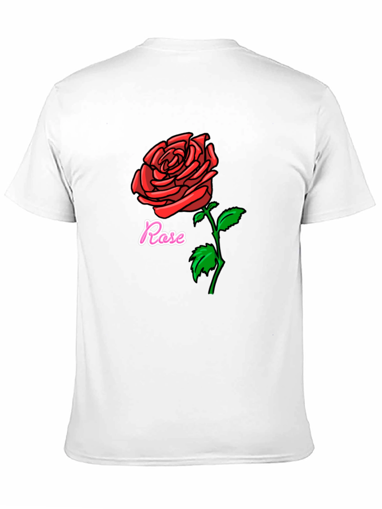 Rose Graphic Black T-Shirt