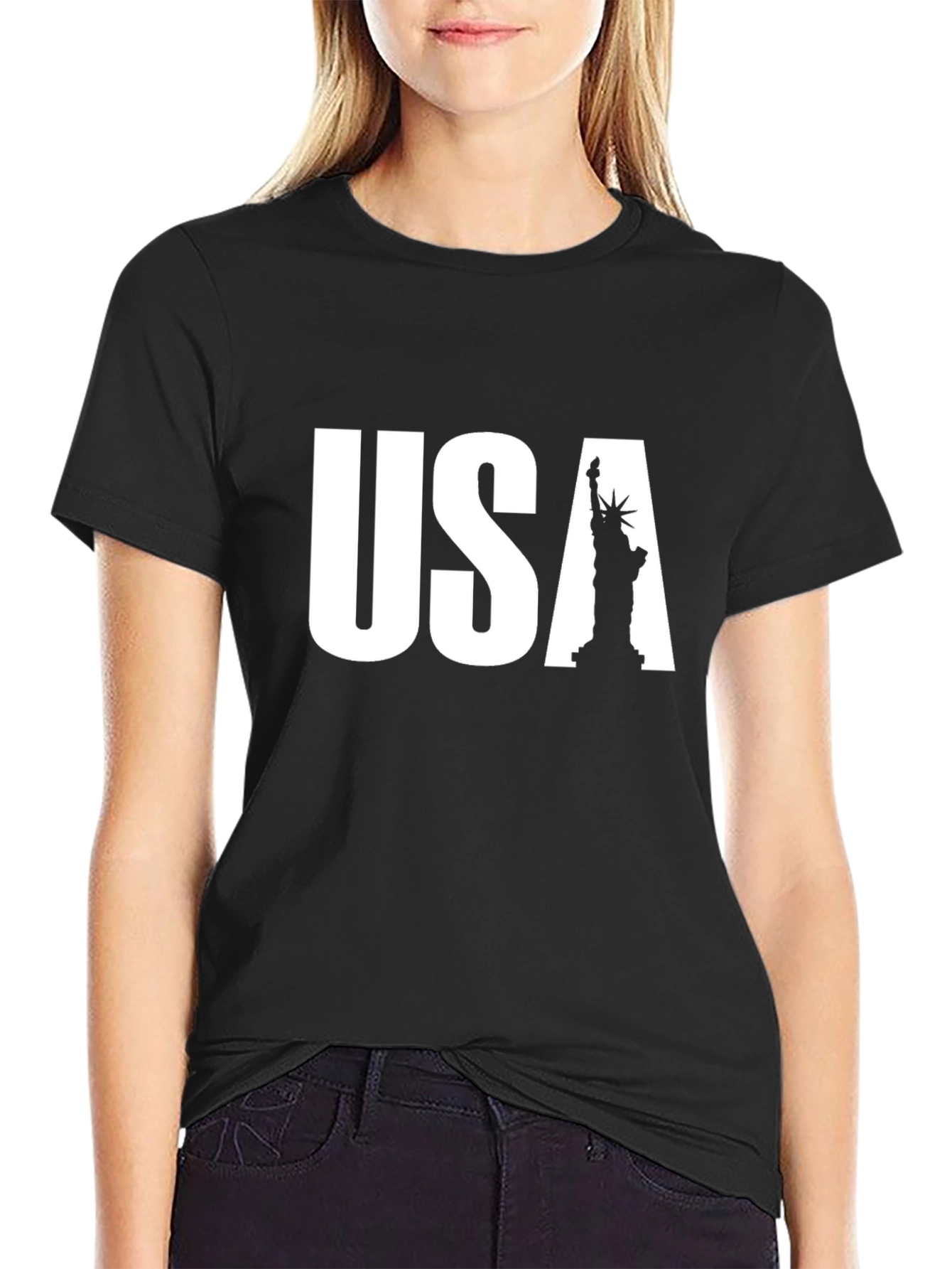USA Statue of Liberty Graphic T-Shirt