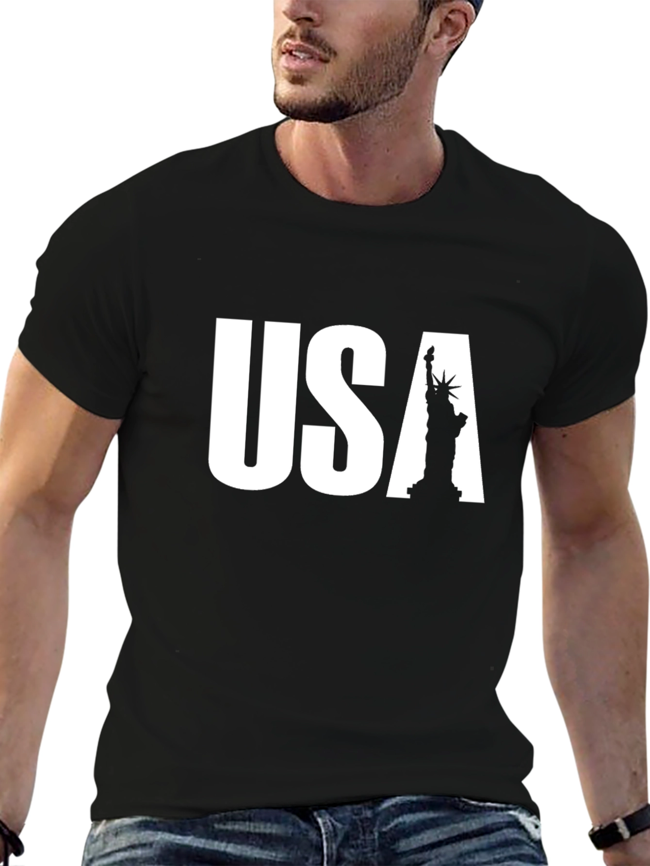 USA Statue of Liberty Graphic T-Shirt