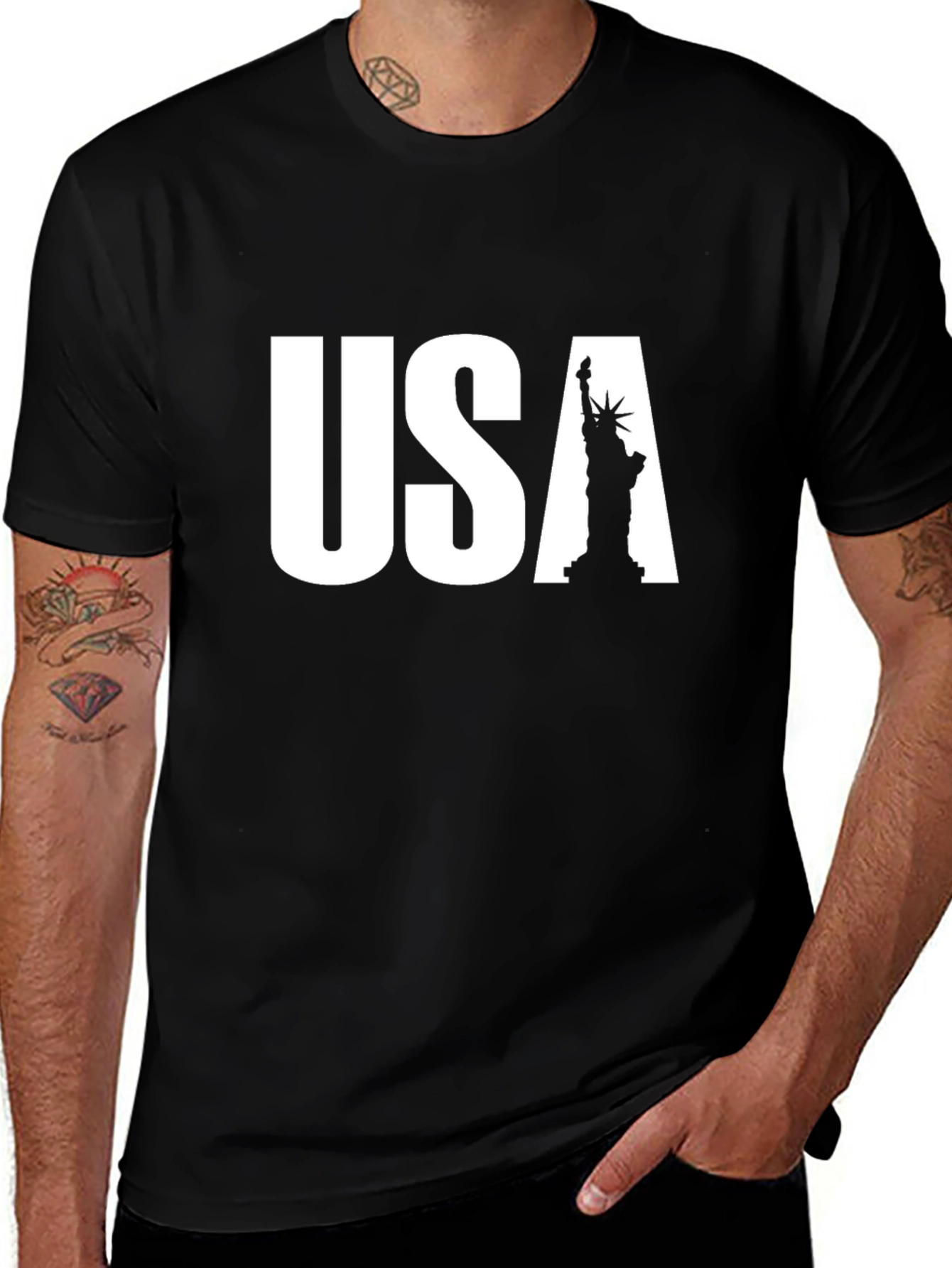 USA Statue of Liberty Graphic T-Shirt