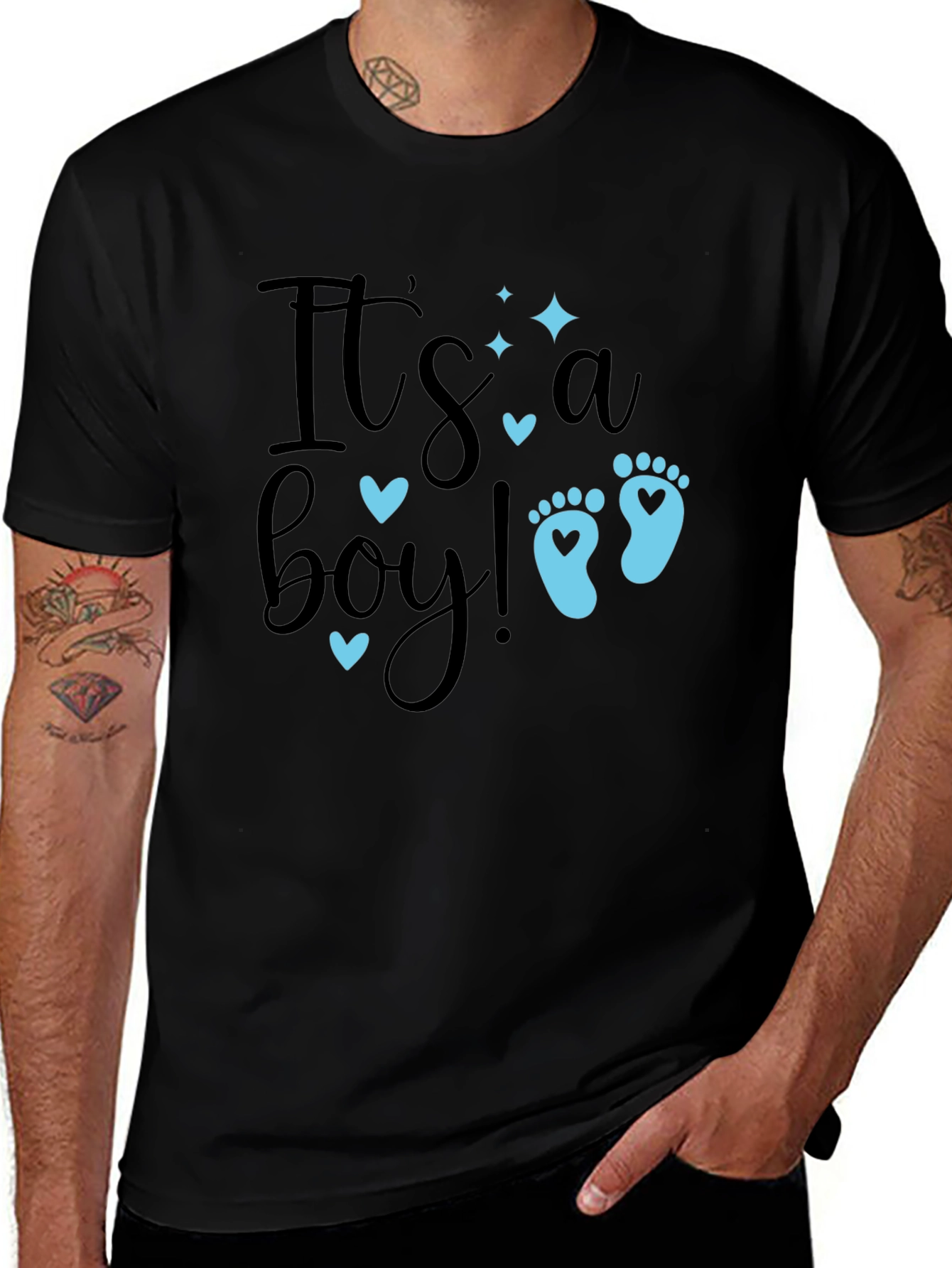 Its a Boy! Graphic Tee - Baby Announcement Shirt