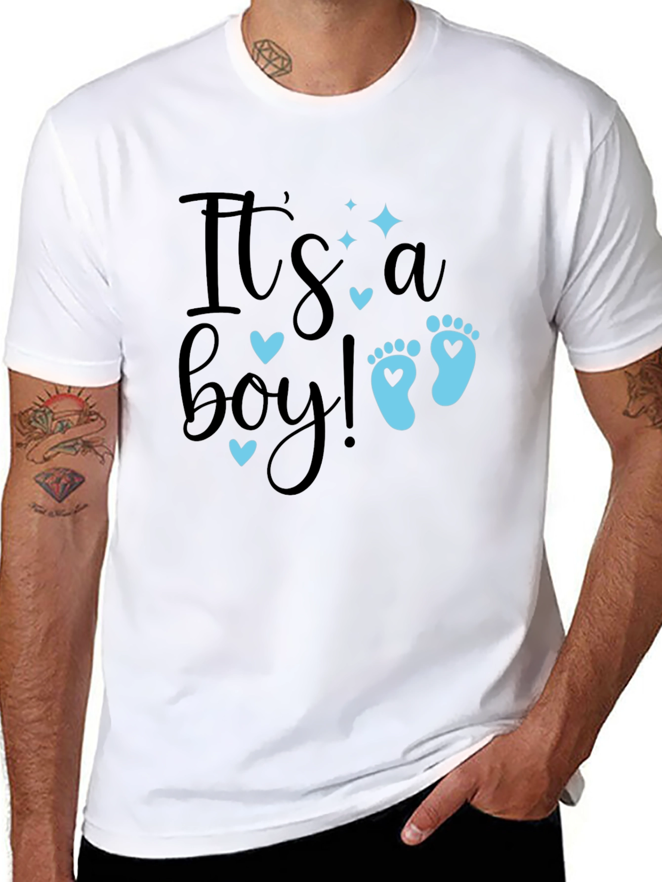 Its a Boy! Graphic Tee - Baby Announcement Shirt