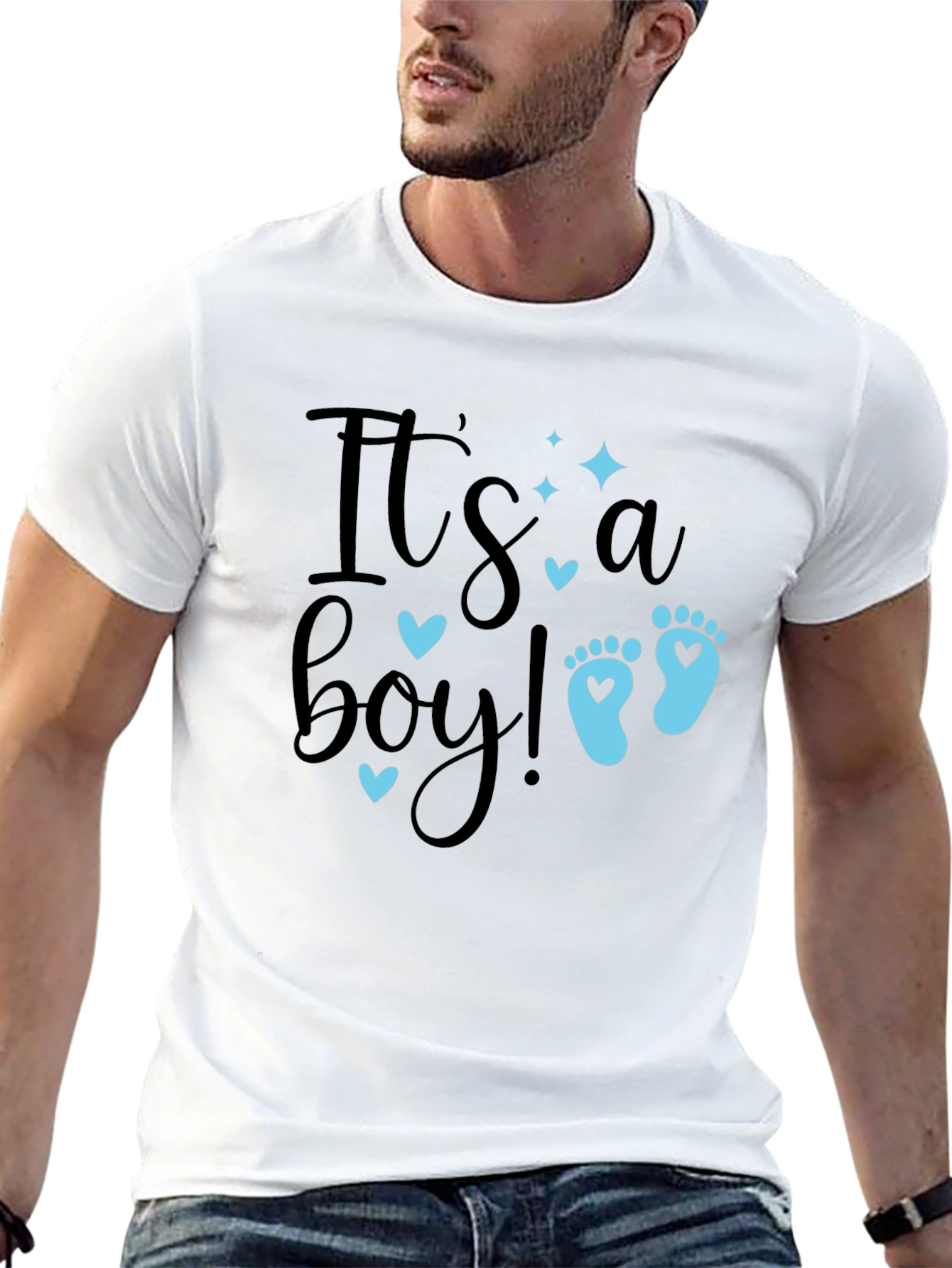 Its a Boy! Graphic Tee - Baby Announcement Shirt