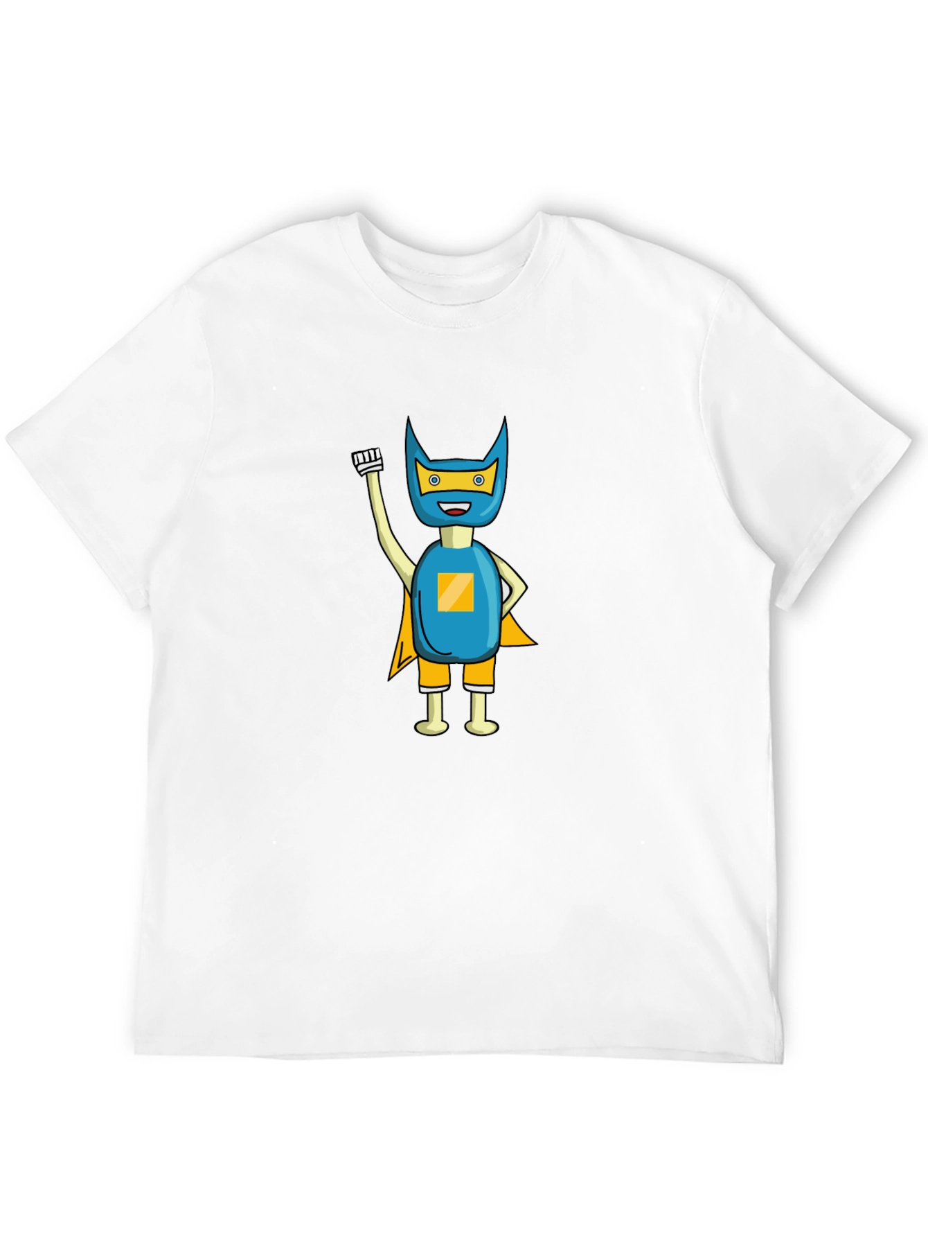 Superhero Graphic Tee - Black Cotton Blend
