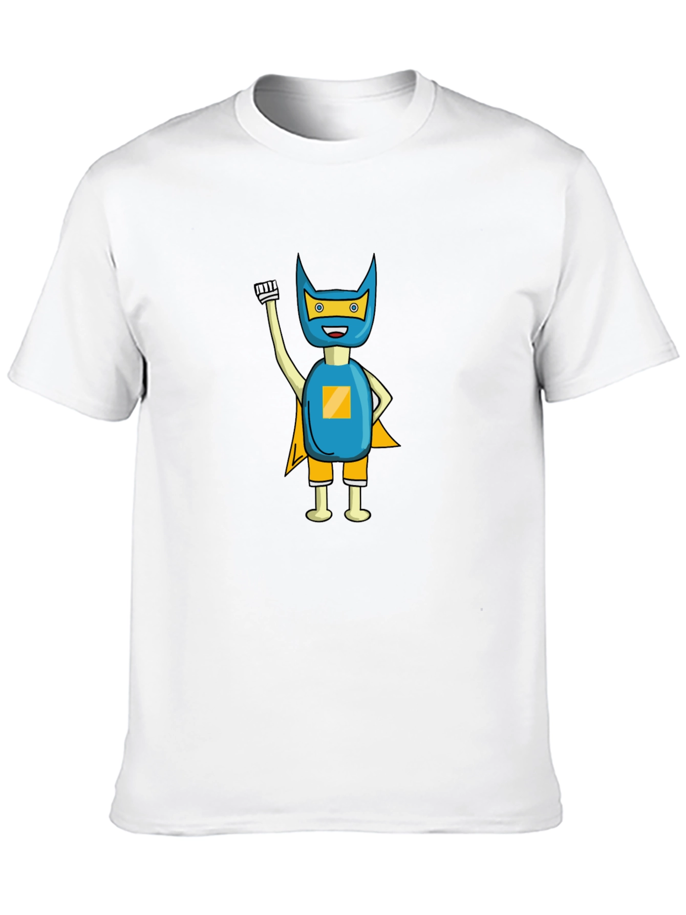 Superhero Graphic Tee - Black Cotton Blend