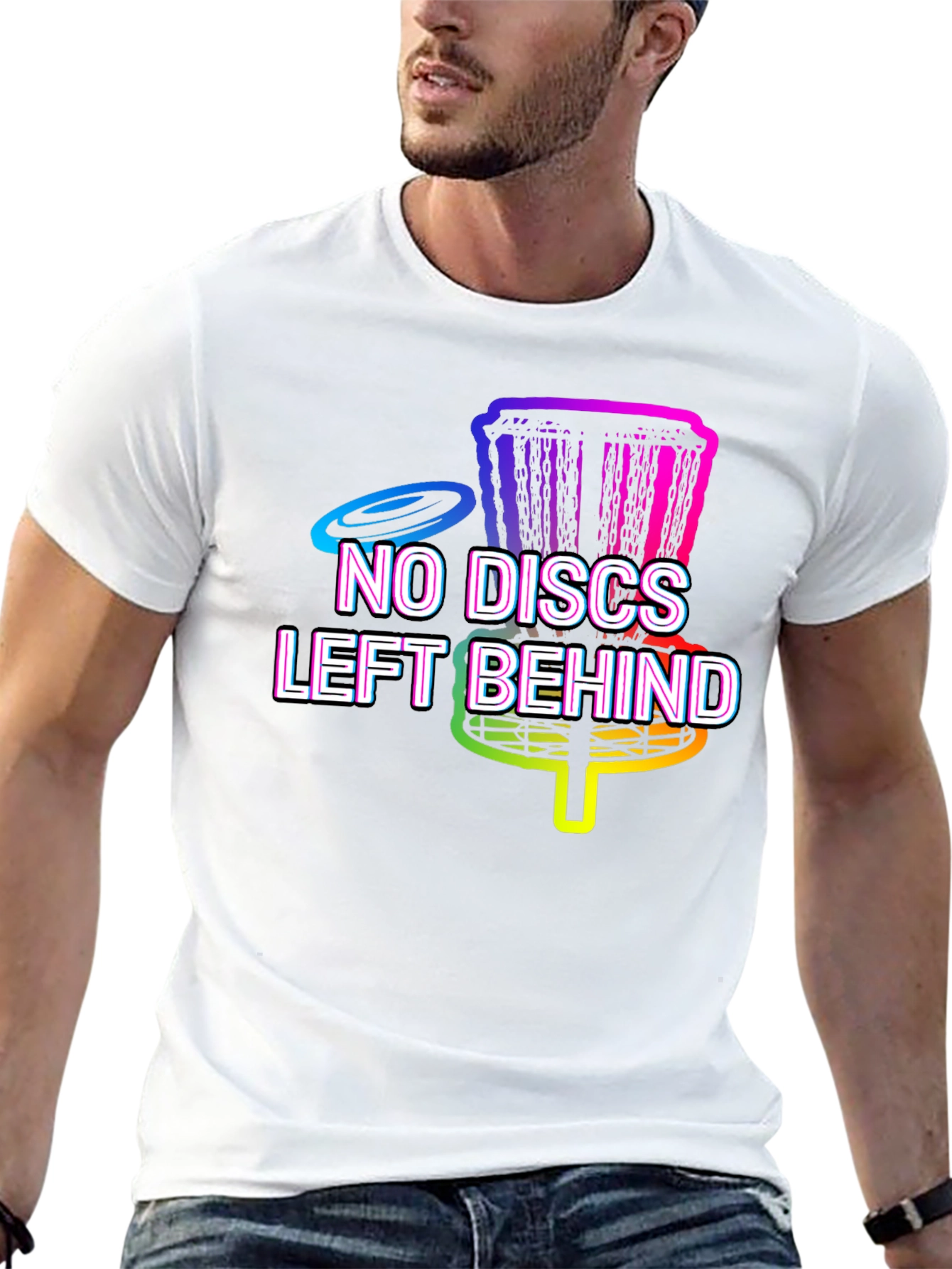 No Discs Left Behind Disc Golf T-Shirt