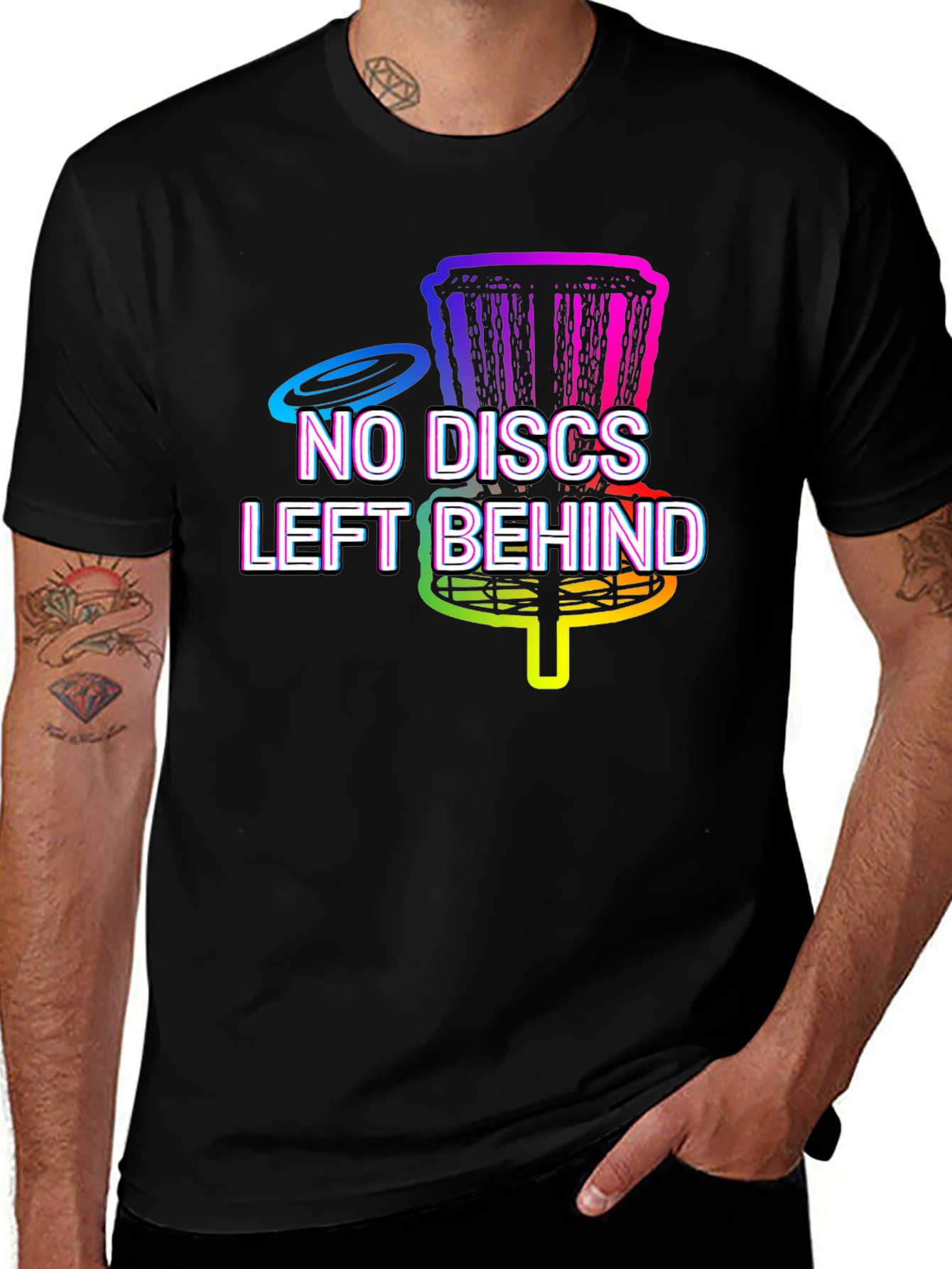 No Discs Left Behind Disc Golf T-Shirt