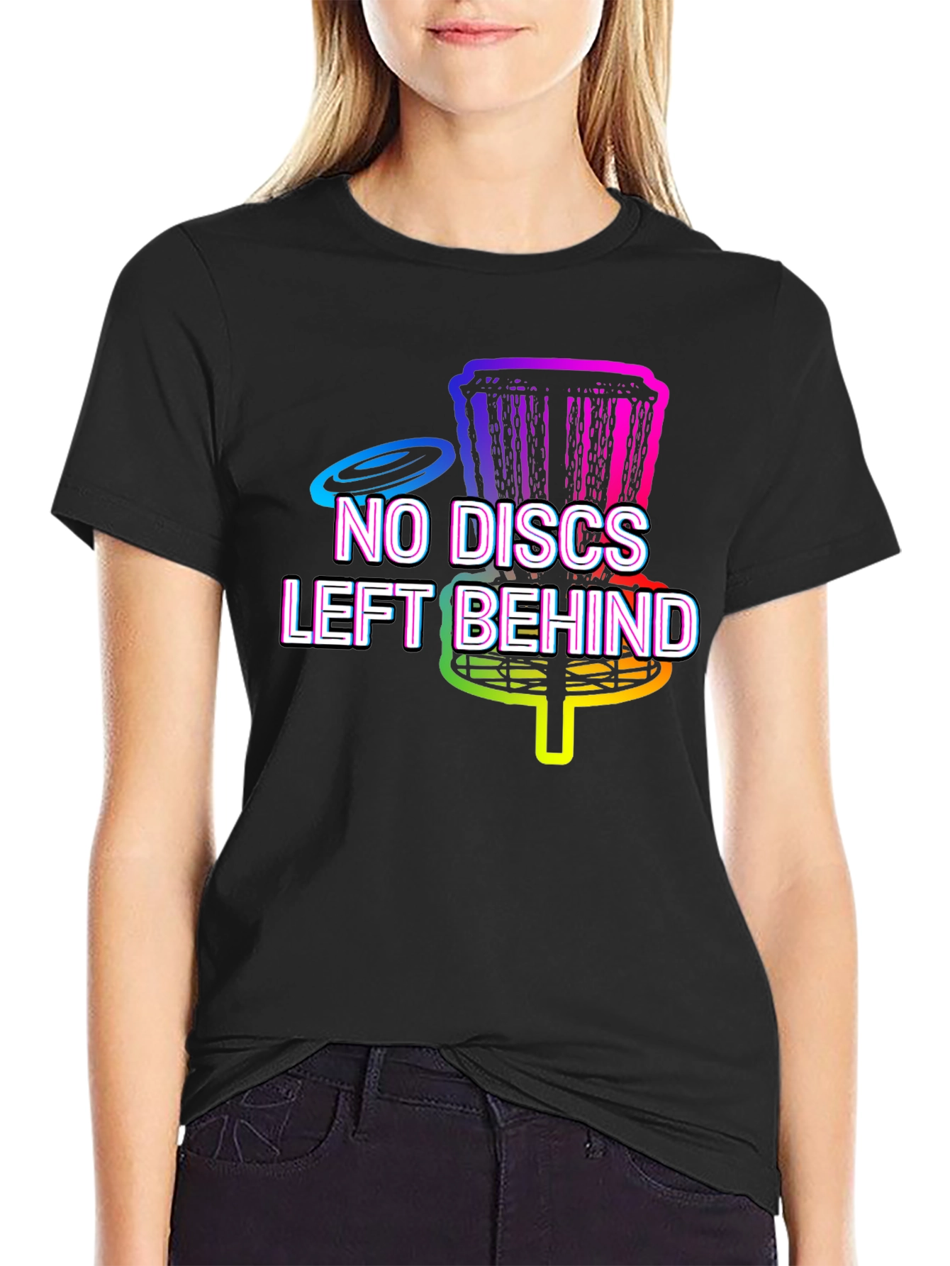 No Discs Left Behind Disc Golf T-Shirt