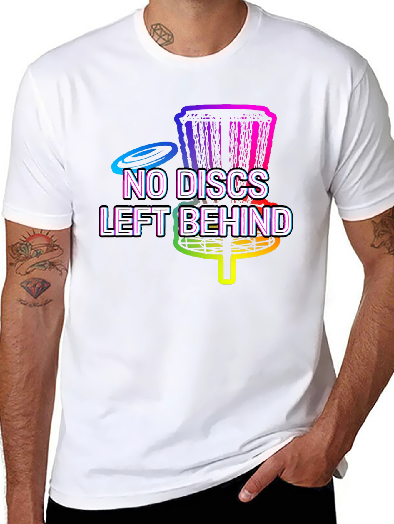 No Discs Left Behind Disc Golf T-Shirt