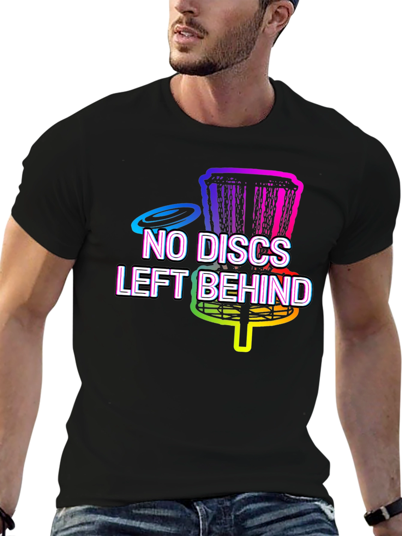 No Discs Left Behind Disc Golf T-Shirt