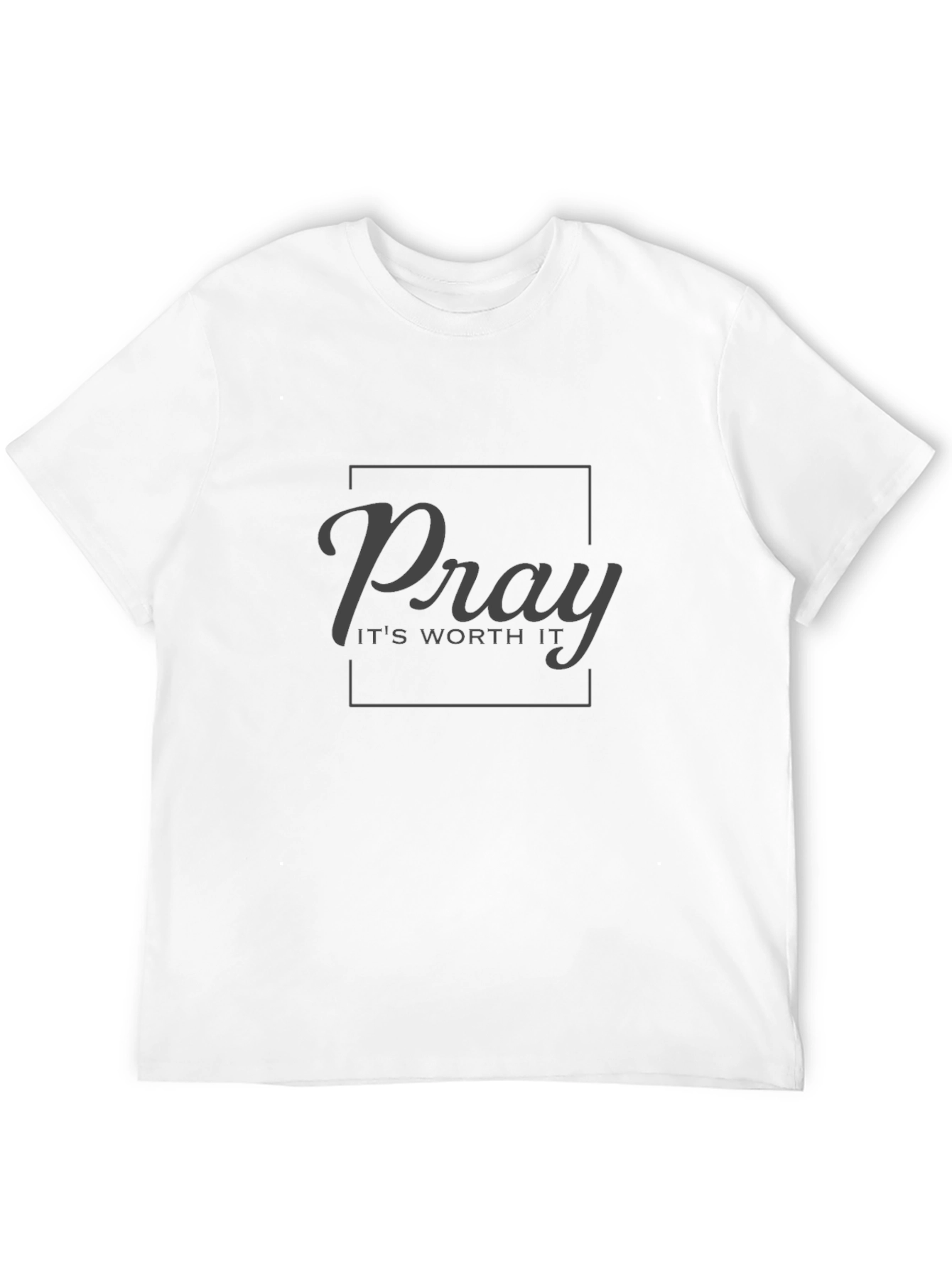 Pray Its Worth It Black Graphic Tee