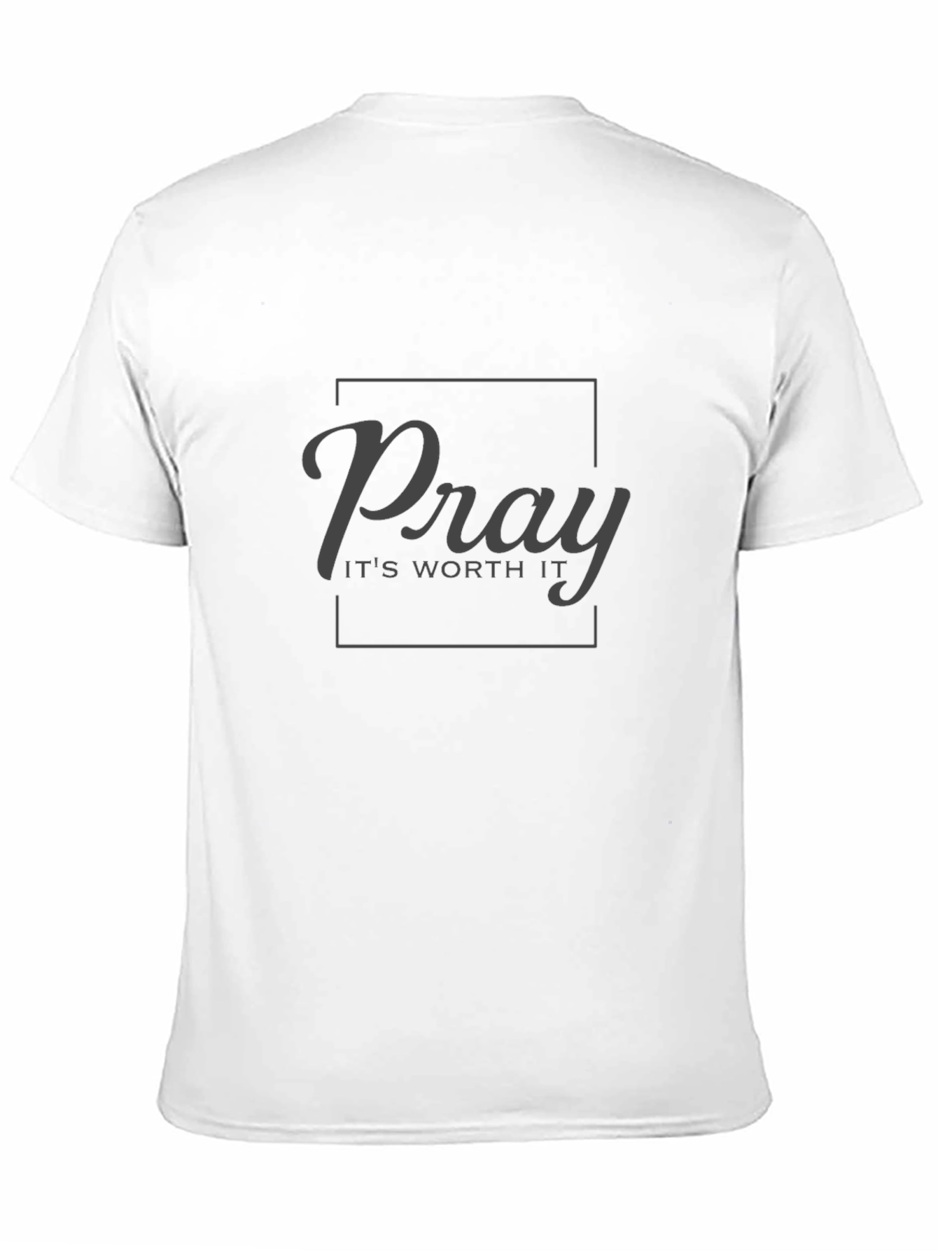 Pray Its Worth It Black Graphic Tee