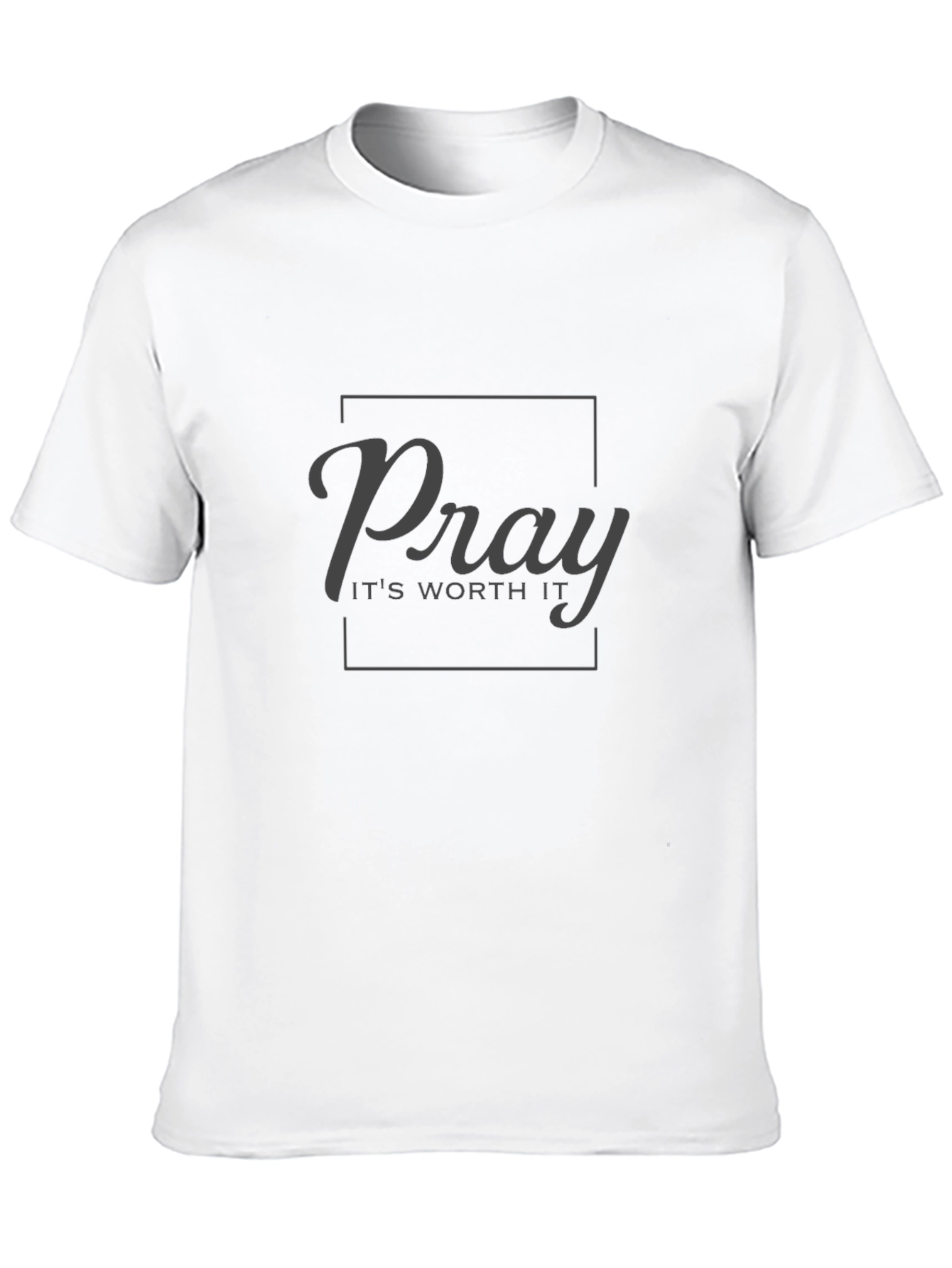 Pray Its Worth It Black Graphic Tee