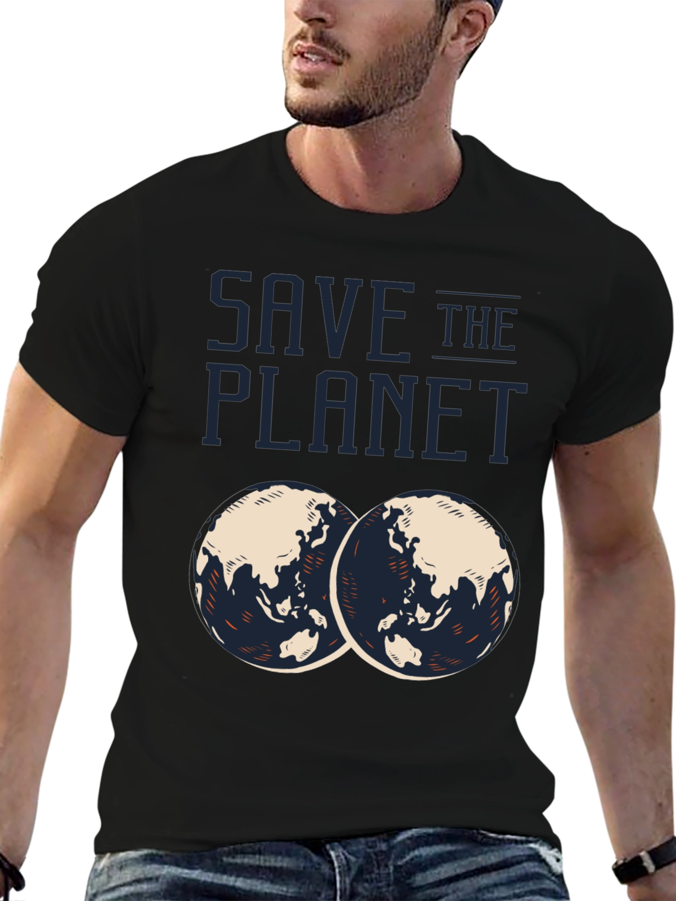 Save the Planet Graphic T-Shirt - Eco-Friendly Design