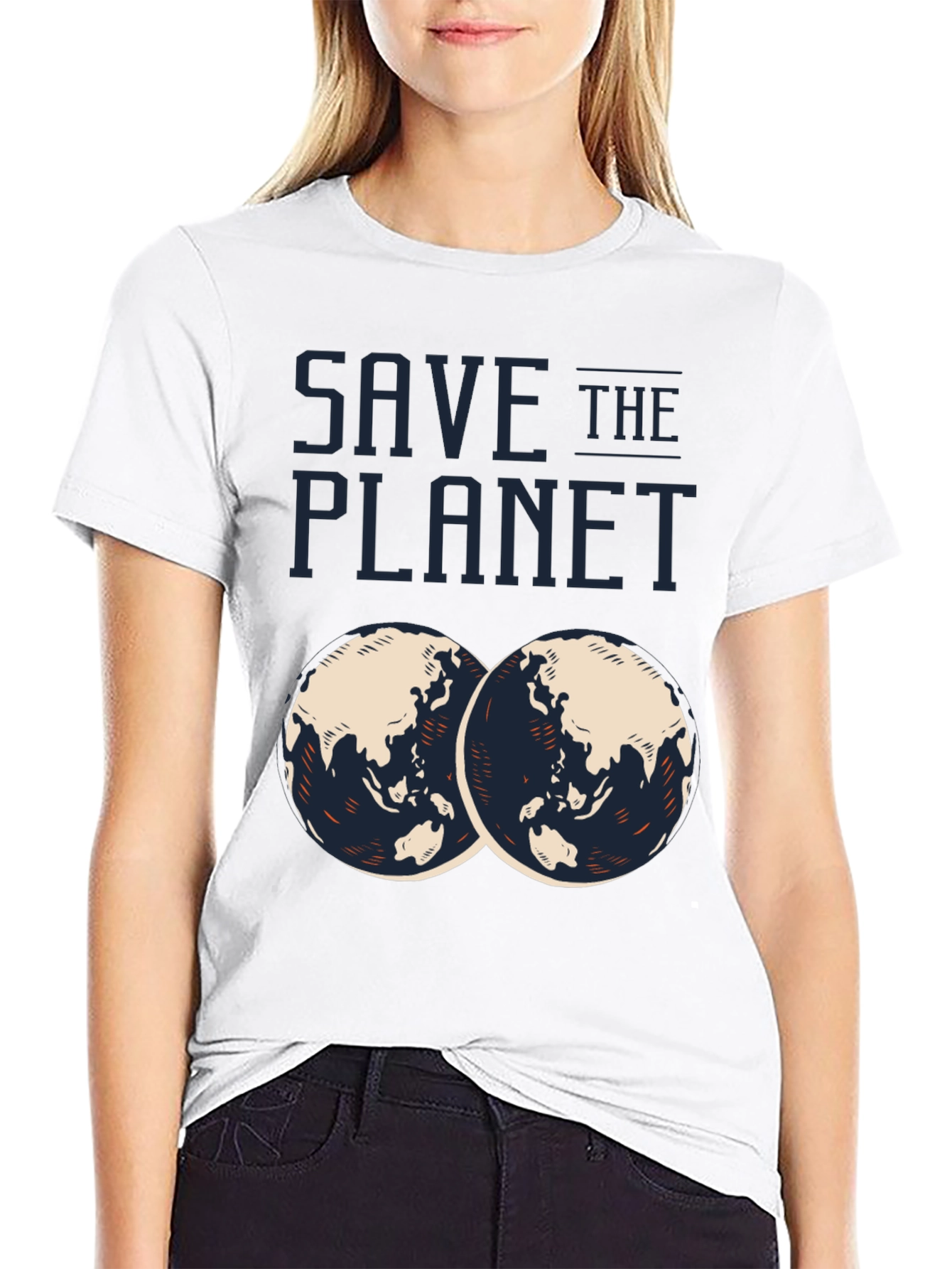 Save the Planet Graphic T-Shirt - Eco-Friendly Design