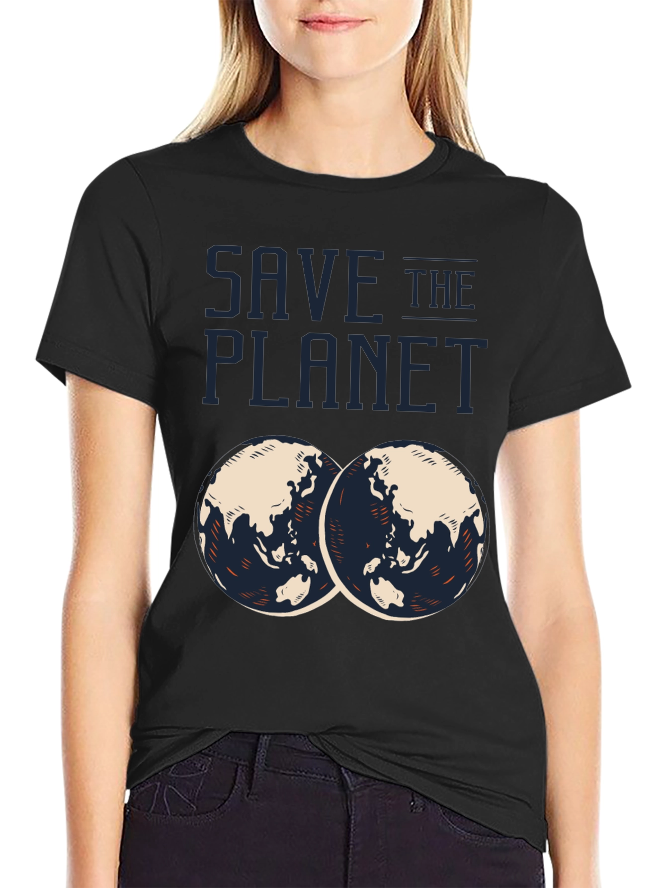 Save the Planet Graphic T-Shirt - Eco-Friendly Design