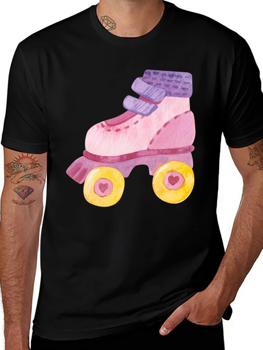 Skate T-Shirt: Retro Style Black Tee